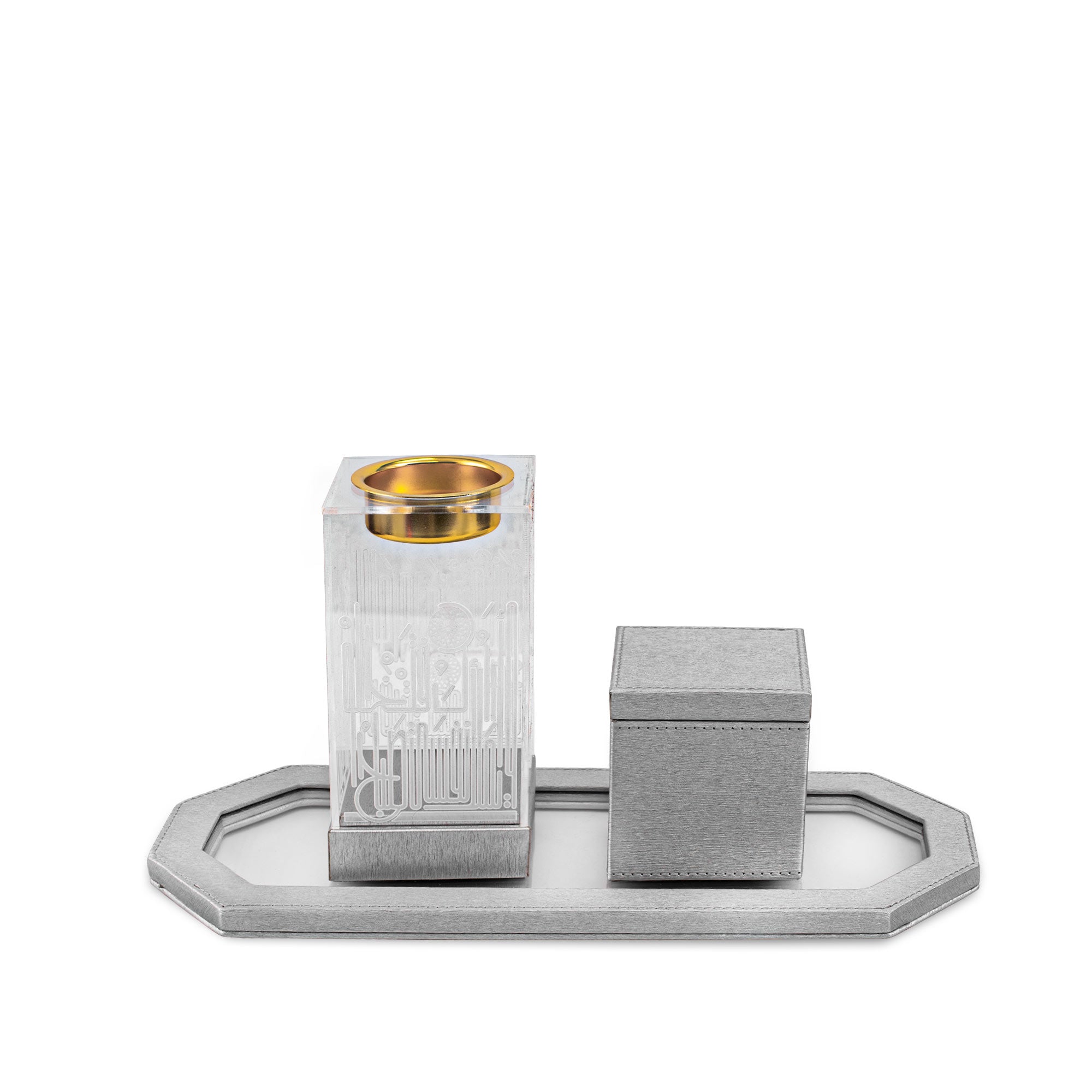 Dimlaj Hayat Incense Burner Set (Silver) | Home