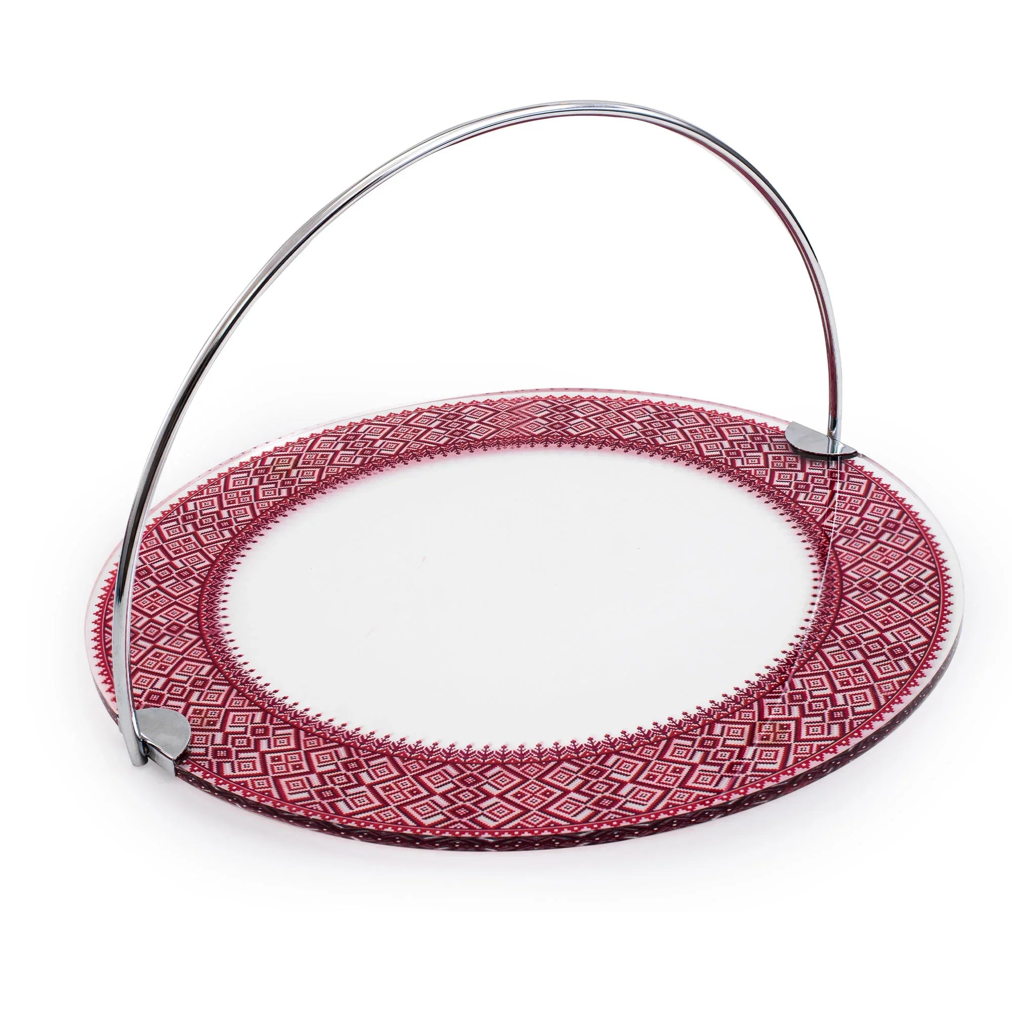 Dimlaj Darza Acrylic Serving Tray With Handle | Home