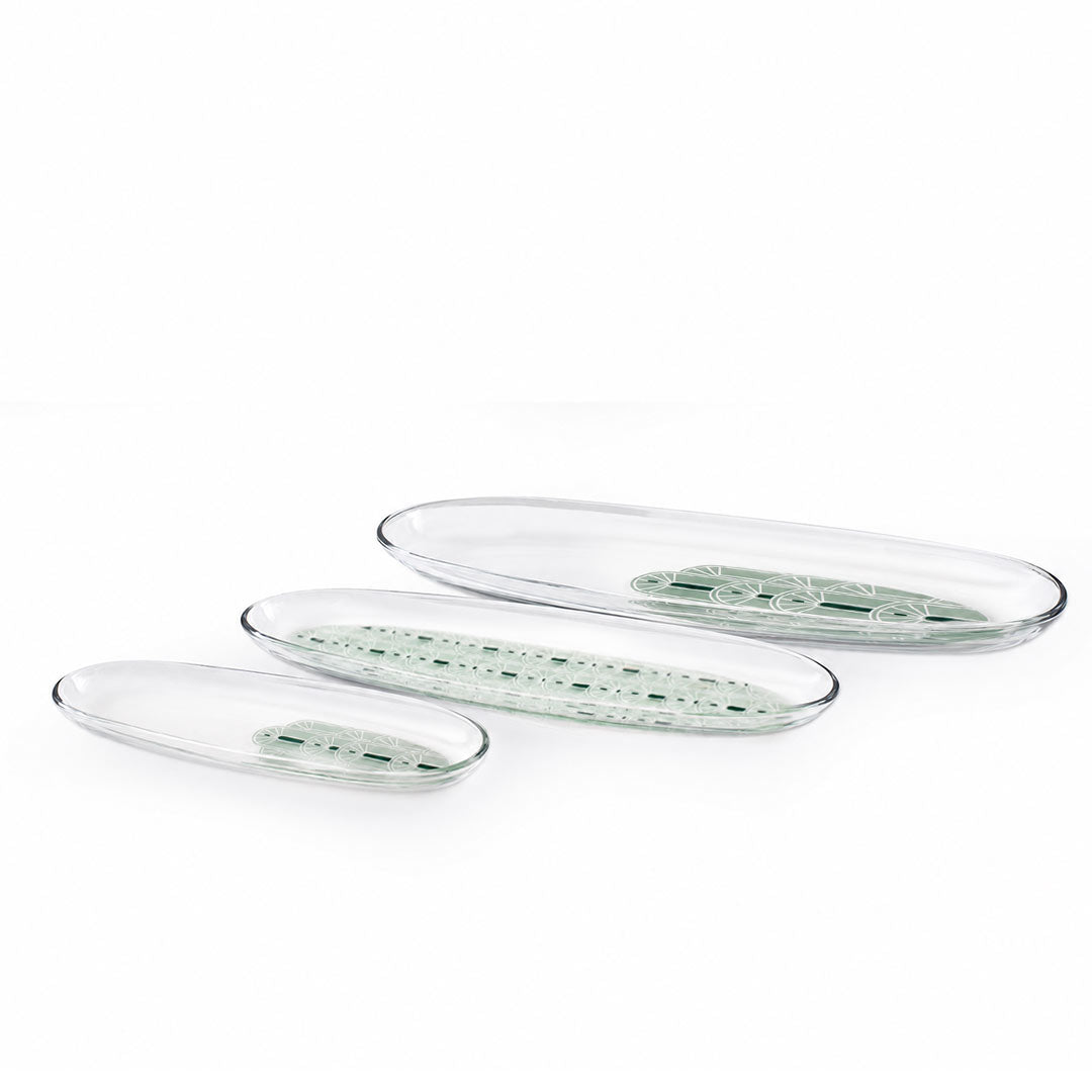 Dimlaj Nour Set Of 3 Pcs Oval Plates | Home