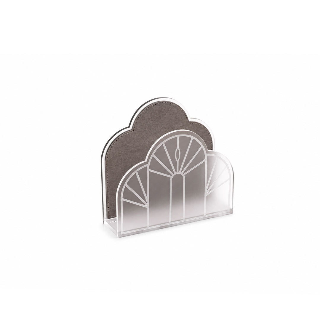 Dimlaj Nour Acrylic Napkin Holder (Greige) | Home