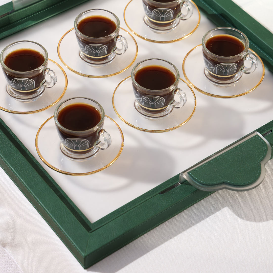 Dimlaj Nour Acrylic Serving Tray (Green) | Home Dimlaj Nour Acrylic Serving Tray (Green) | Home