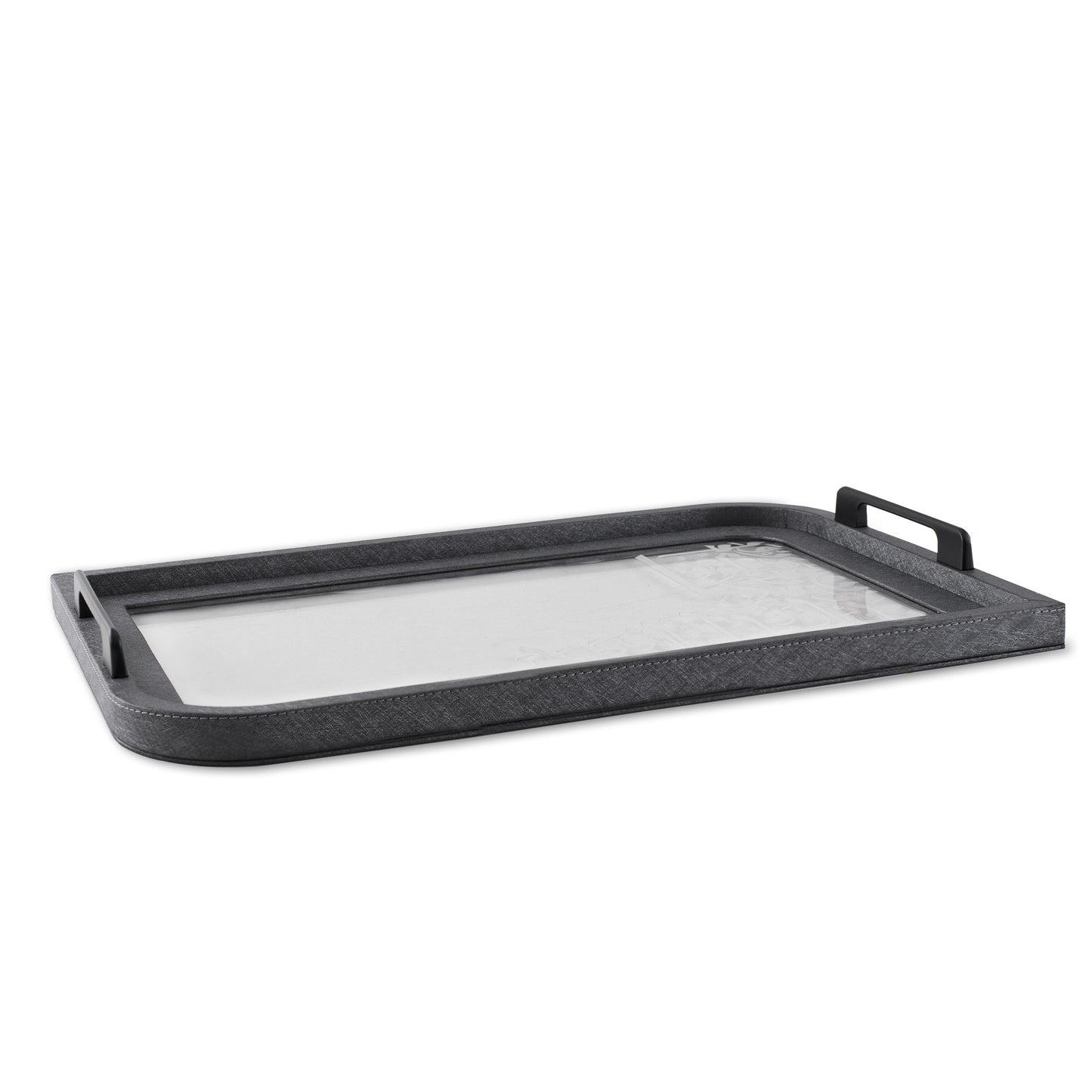 Dimlaj Wadoud Acrylic Serving Tray (Metallic Smokey Grey) - Premium Trays from Wadoud By Dimlaj - Just $70! Shop online now at Dimlaj Jordan 