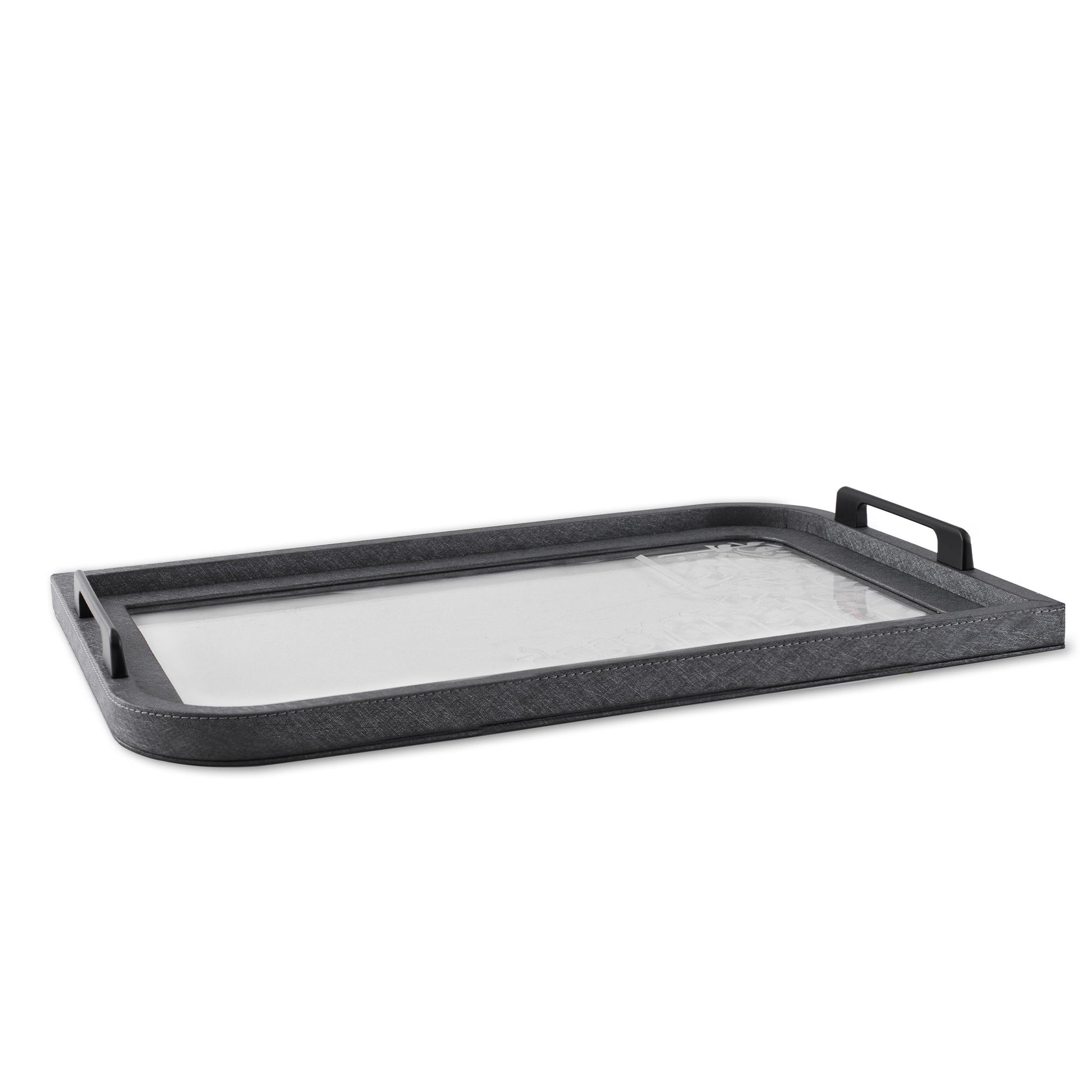Dimlaj Wadoud Acrylic Serving Tray (Metallic Smokey Grey) - Premium Trays from Wadoud By Dimlaj - Just $70! Shop online now at Dimlaj Jordan 