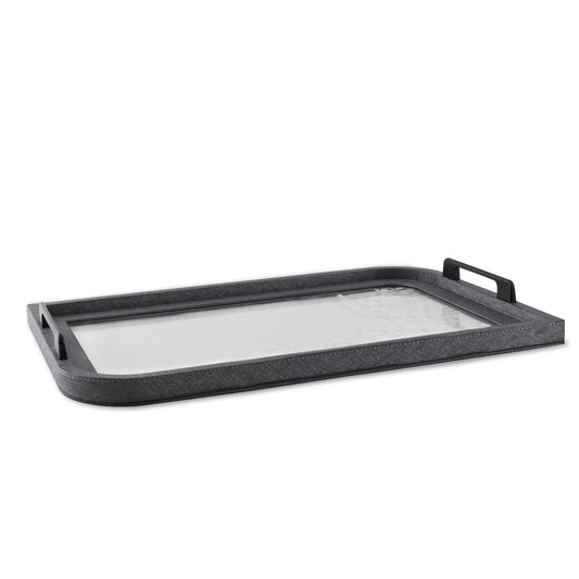 Dimlaj Wadoud Acrylic Serving Tray (Metallic Smokey Grey) - Premium Trays from Wadoud By Dimlaj - Just $70! Shop online now at Dimlaj Jordan 
