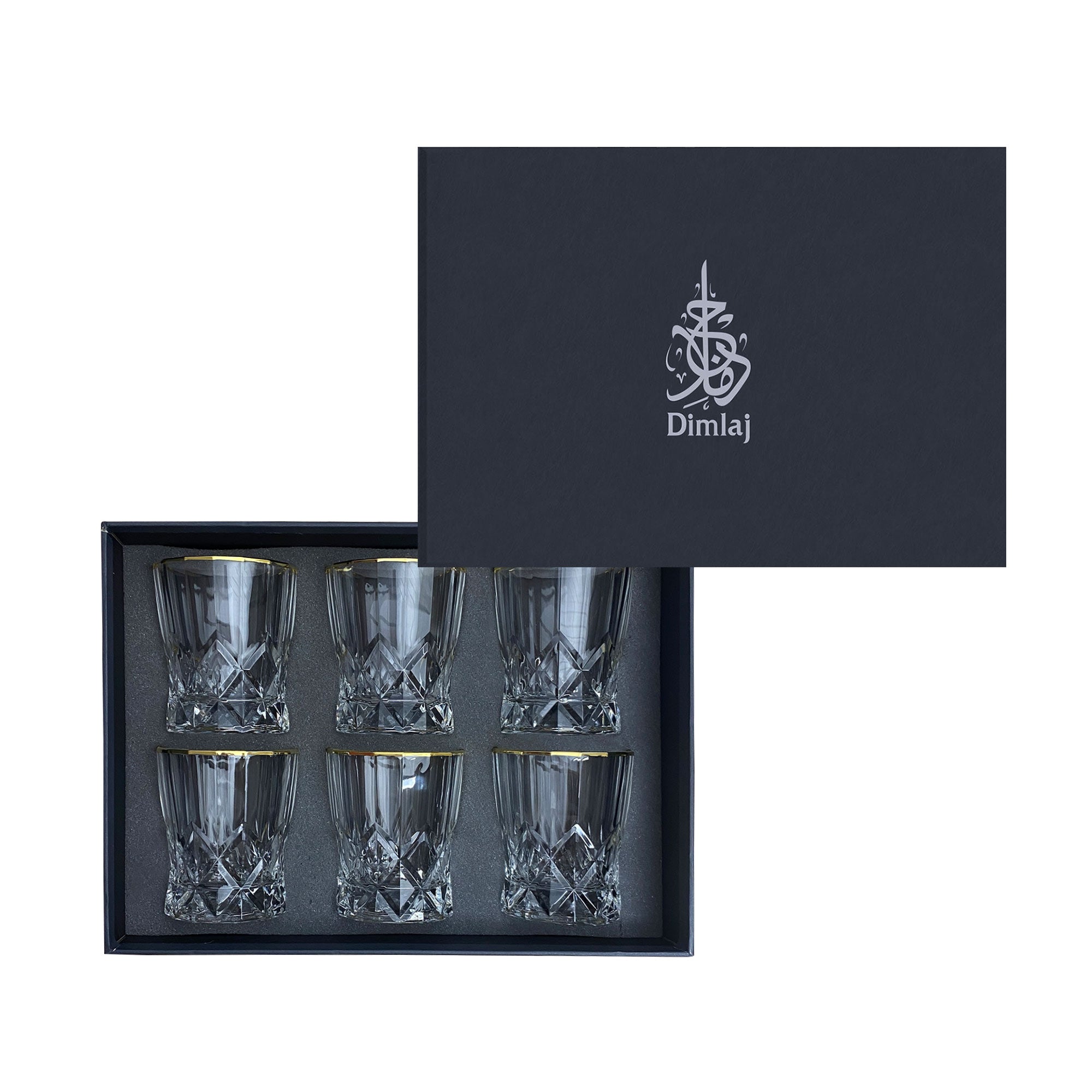 Dimlaj Set Of 6 Pcs Tumblers (Gold) | Home Dimlaj Set Of 6 Pcs Tumblers (Gold) | Home