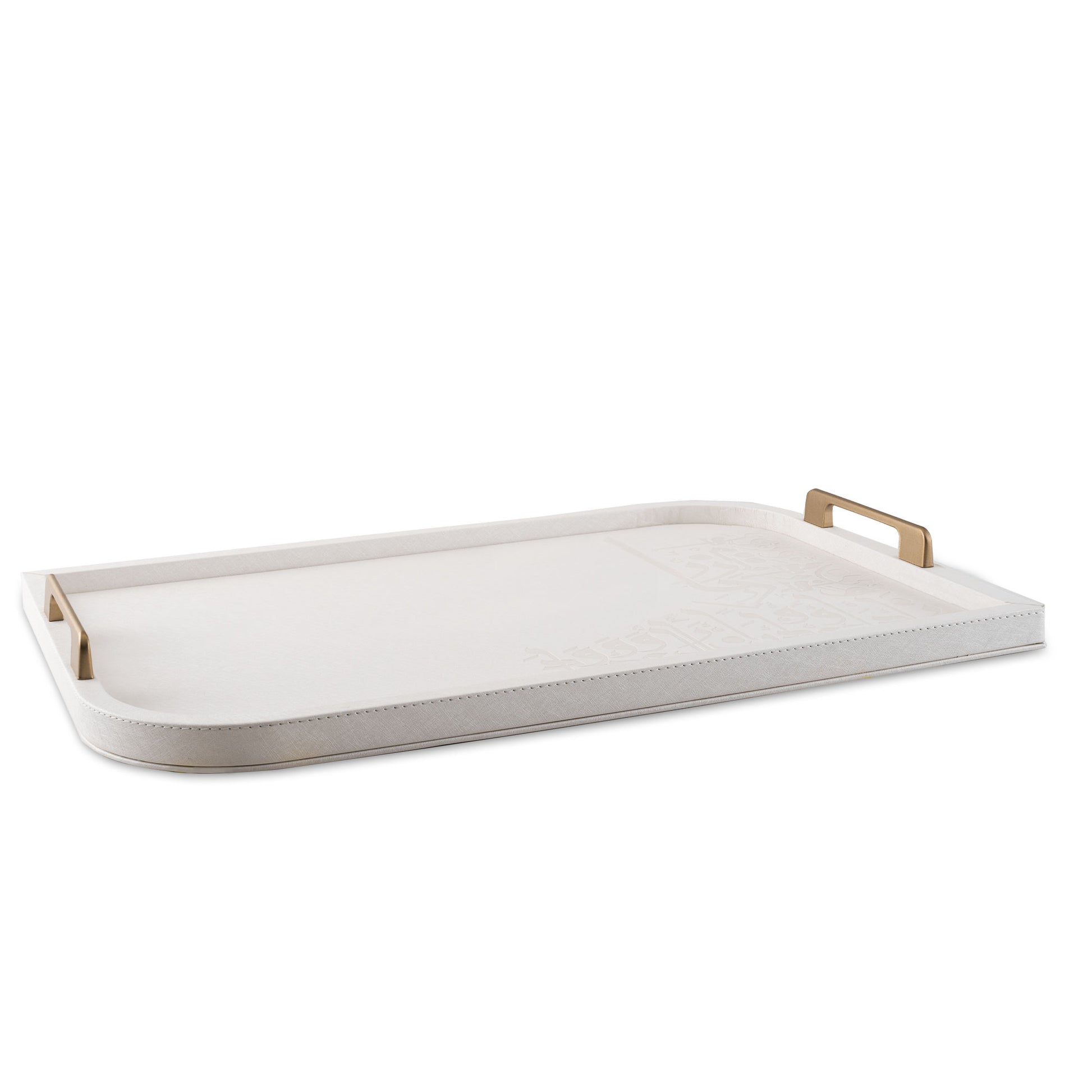 Dimlaj Wadoud Serving Tray (Metallic Pearl) - Premium Trays from Wadoud By Dimlaj - Just $90! Shop online now at Dimlaj Jordan 