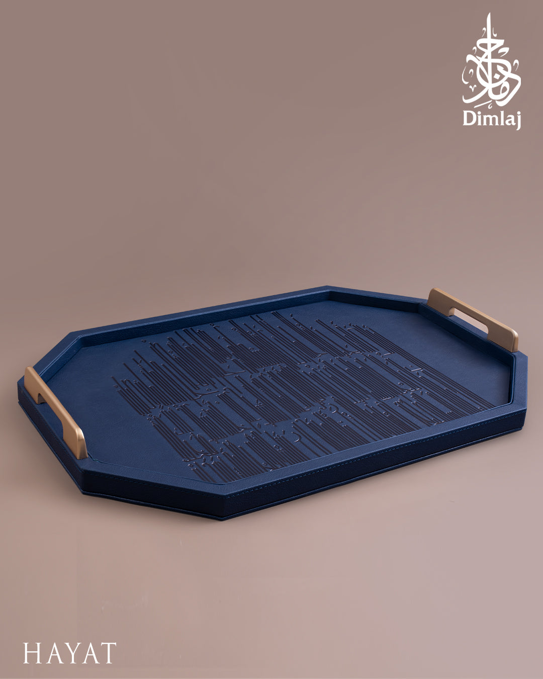 Dimlaj Hayat Serving Tray (Navy Blue) - Premium Trays & Accessories from Hayat By Dimlaj - Just $90! Shop online now at Dimlaj Jordan 