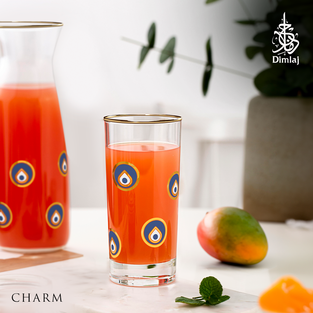 Dimlaj Charm Set of 6 Pcs Tumblers (Gold) - Premium Tumblers from Charm By Dimlaj - Just $75! Shop online now at Dimlaj Jordan 