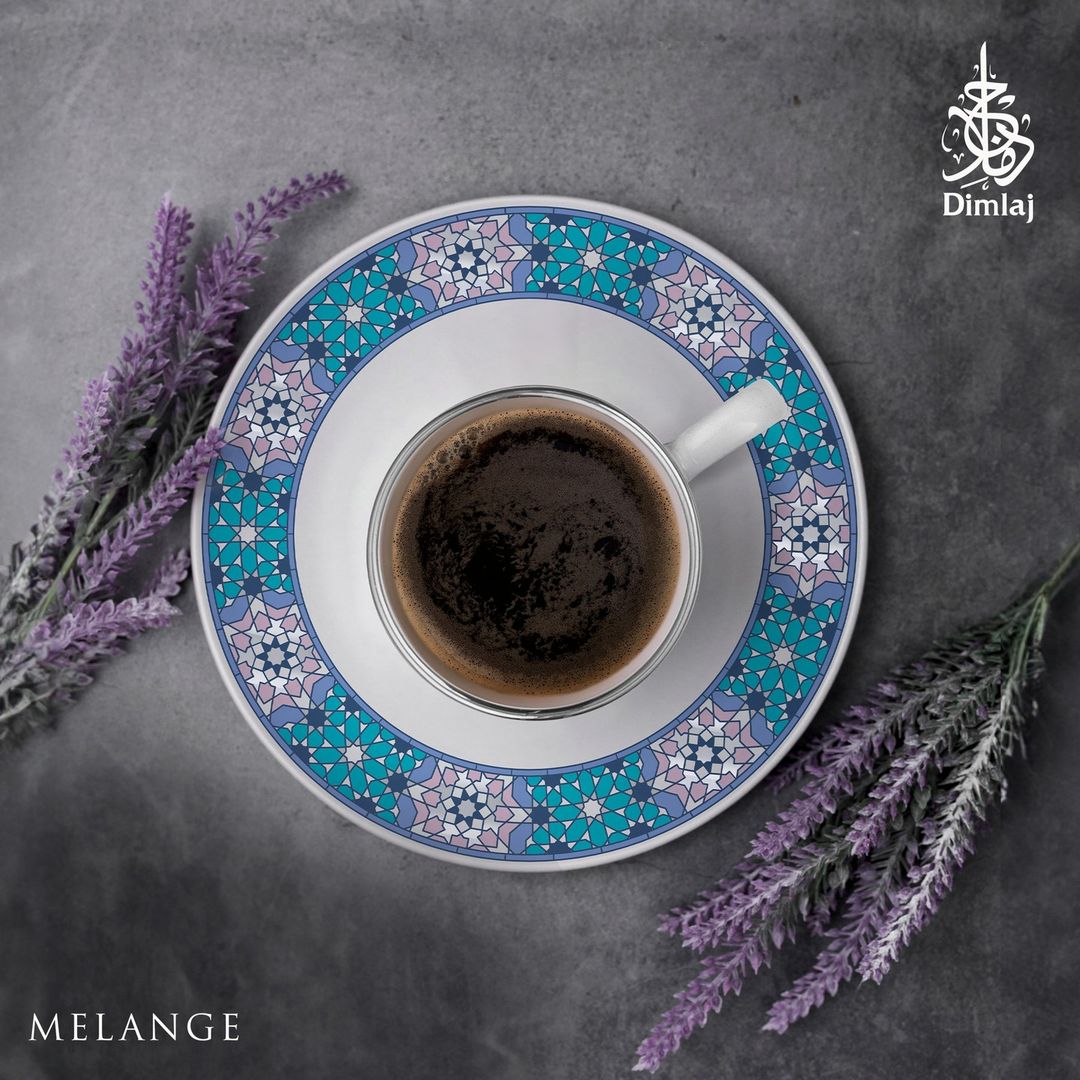 Dimlaj Melange Set of 6 Pcs Turkish Coffee Cups (Platinum) - Premium Turkish Coffee Cups from Melange By Dimlaj - Just $85! Shop online now at Dimlaj Jordan 