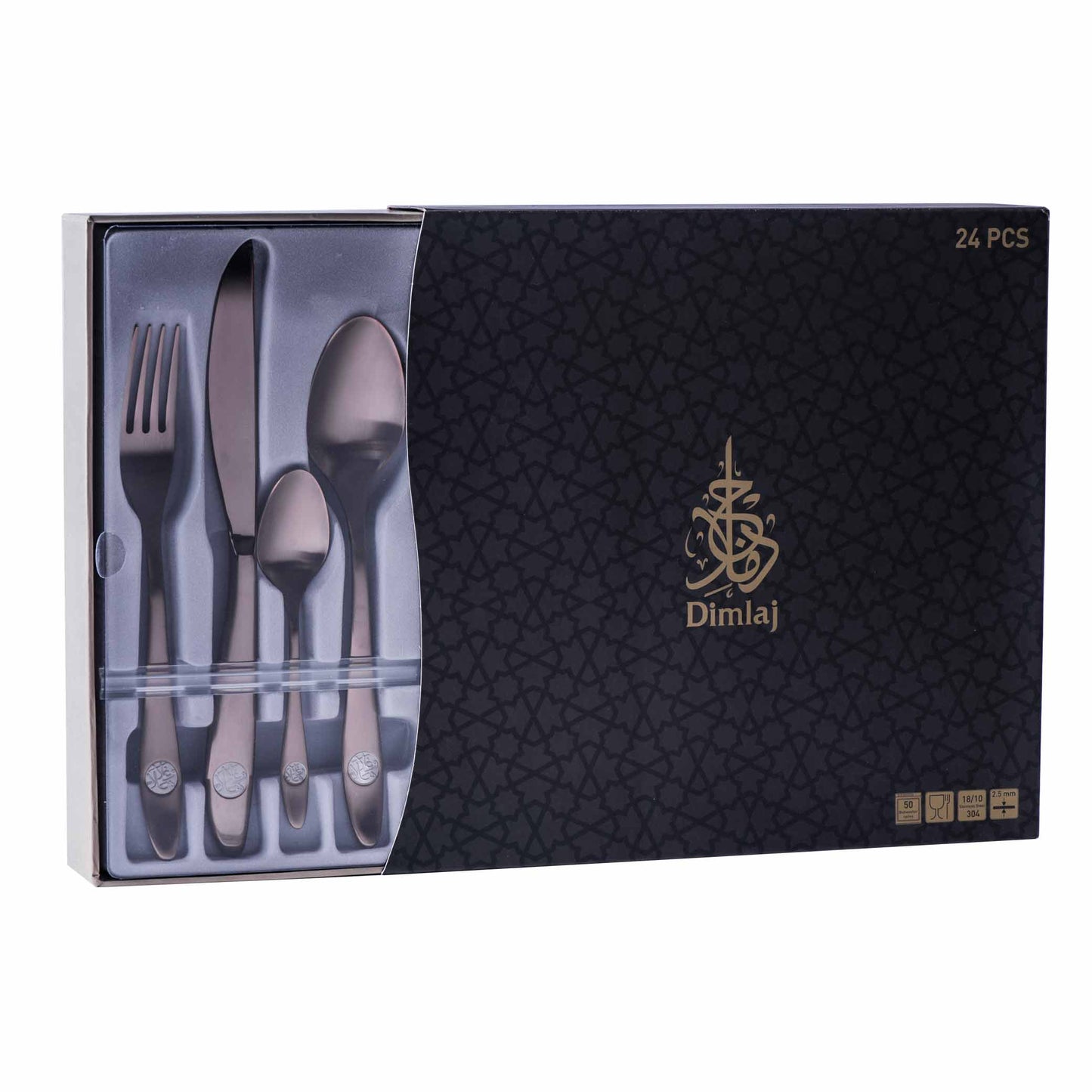 Dimlaj Kareem Luxury Cutlery Set 24 Pcs - Premium Dimlaj Cutlery from Kareem By Dimlaj - Just $100! Shop online now at Dimlaj Jordan 