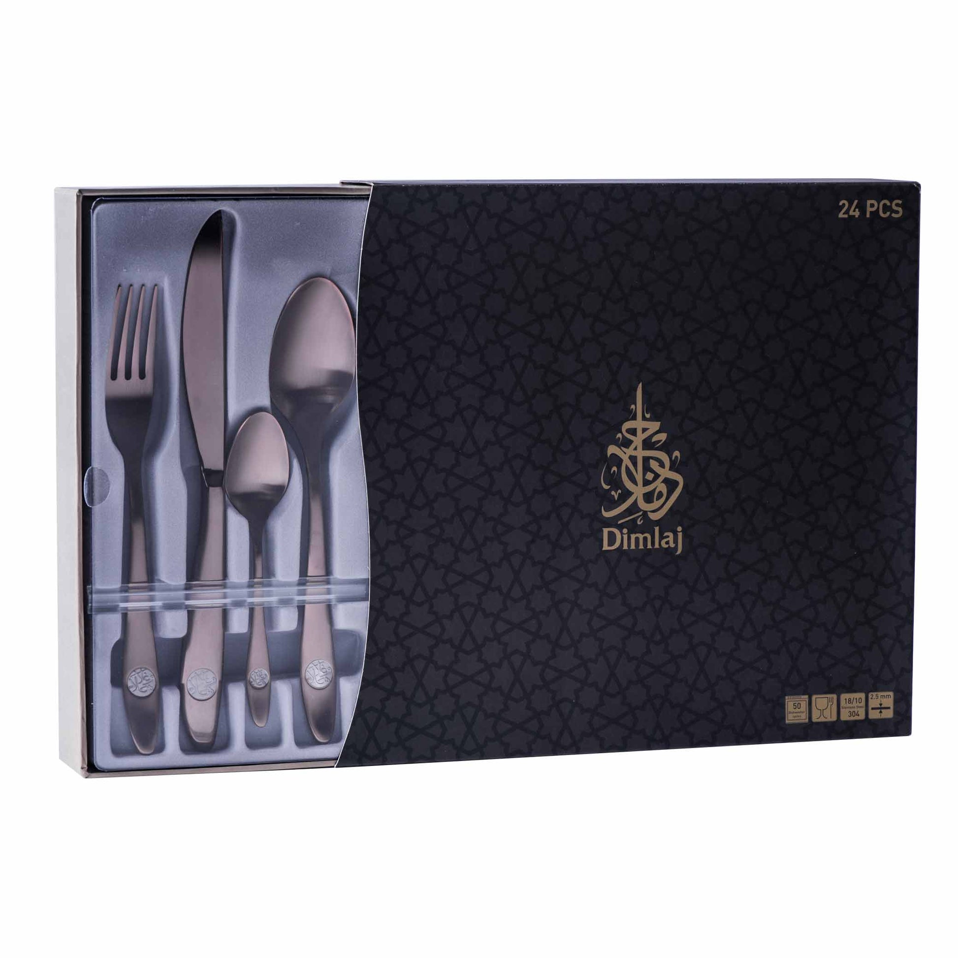 Dimlaj Kareem Luxury Cutlery Set 24 Pcs - Premium Dimlaj Cutlery from Kareem By Dimlaj - Just $100! Shop online now at Dimlaj Jordan 