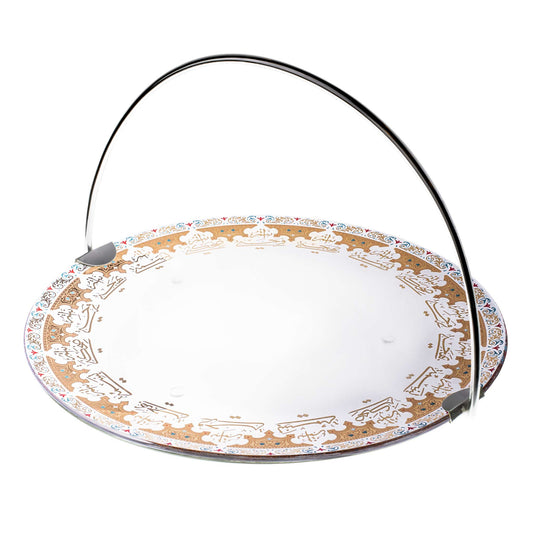Dimlaj Suroor Large Serving Tray with Handle - Premium Stands from Suroor By Dimlaj - Just $65! Shop online now at Dimlaj Jordan 