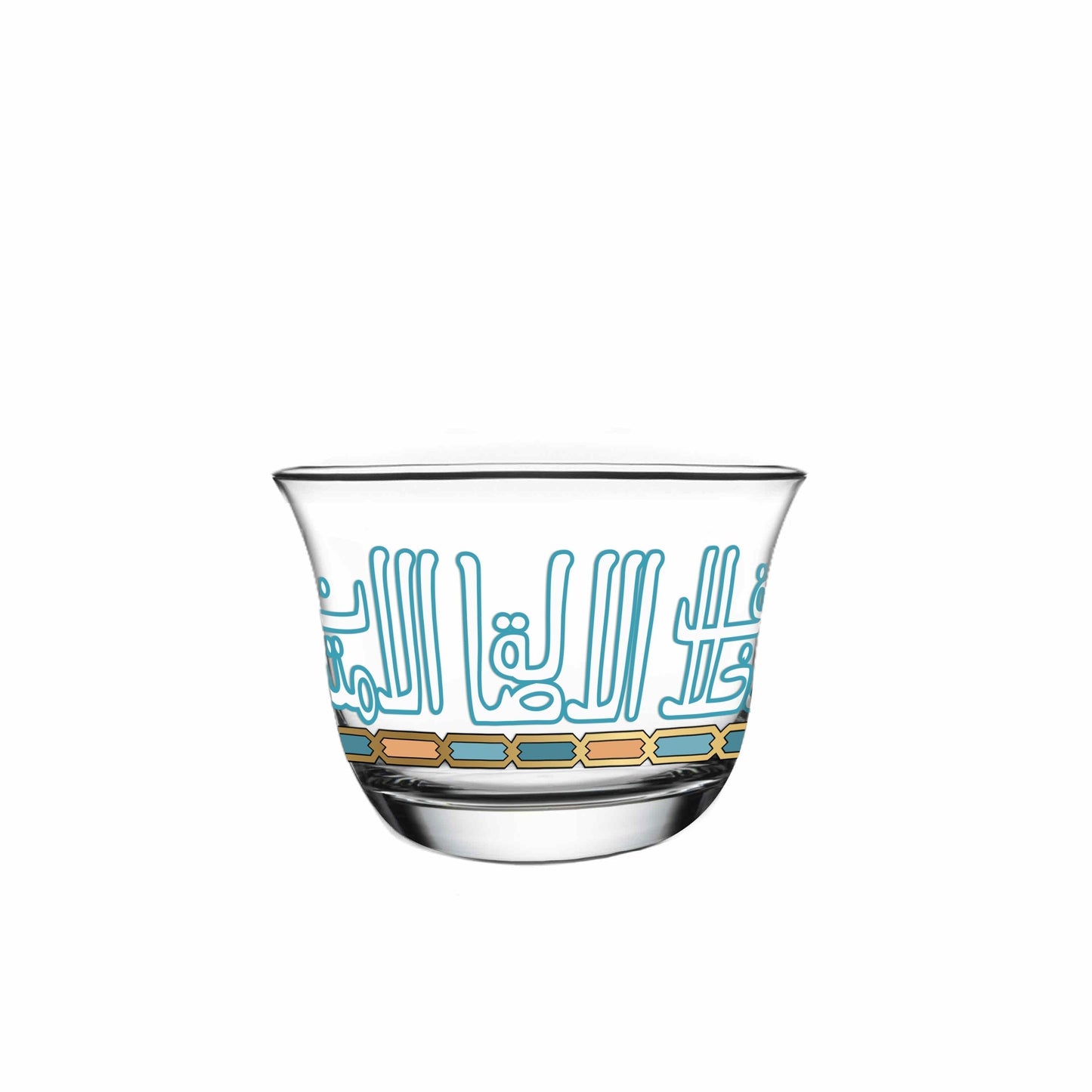 Dimlaj Asala Set of 6 Pcs Cawa Cups (Gold & Green) - Premium Arabic Coffee Cups from Asala By Dimlaj - Just $45! Shop online now at Dimlaj Jordan 
