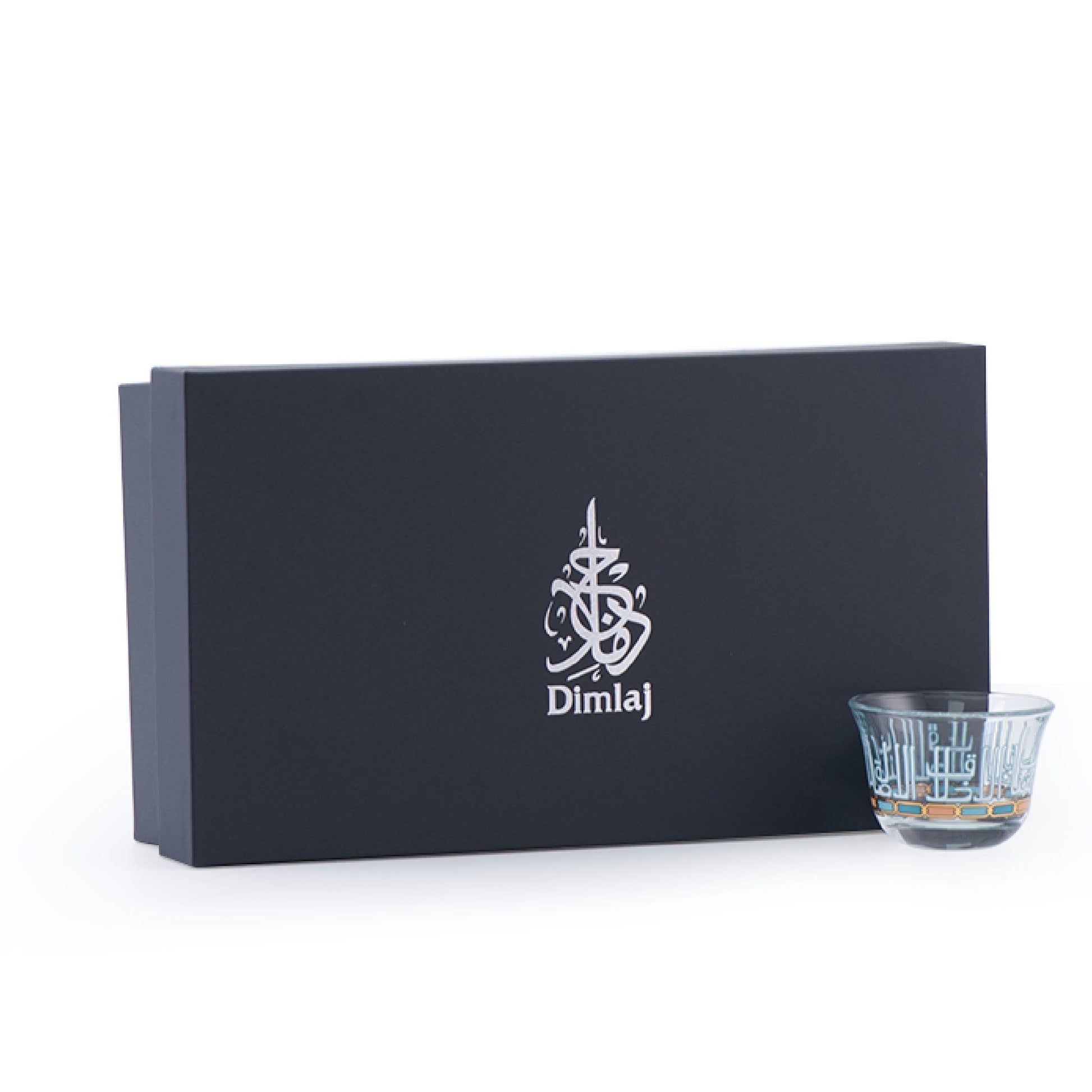 Dimlaj Asala Set of 6 Pcs Cawa Cups (Gold & Green) - Premium Arabic Coffee Cups from Asala By Dimlaj - Just $45! Shop online now at Dimlaj Jordan 