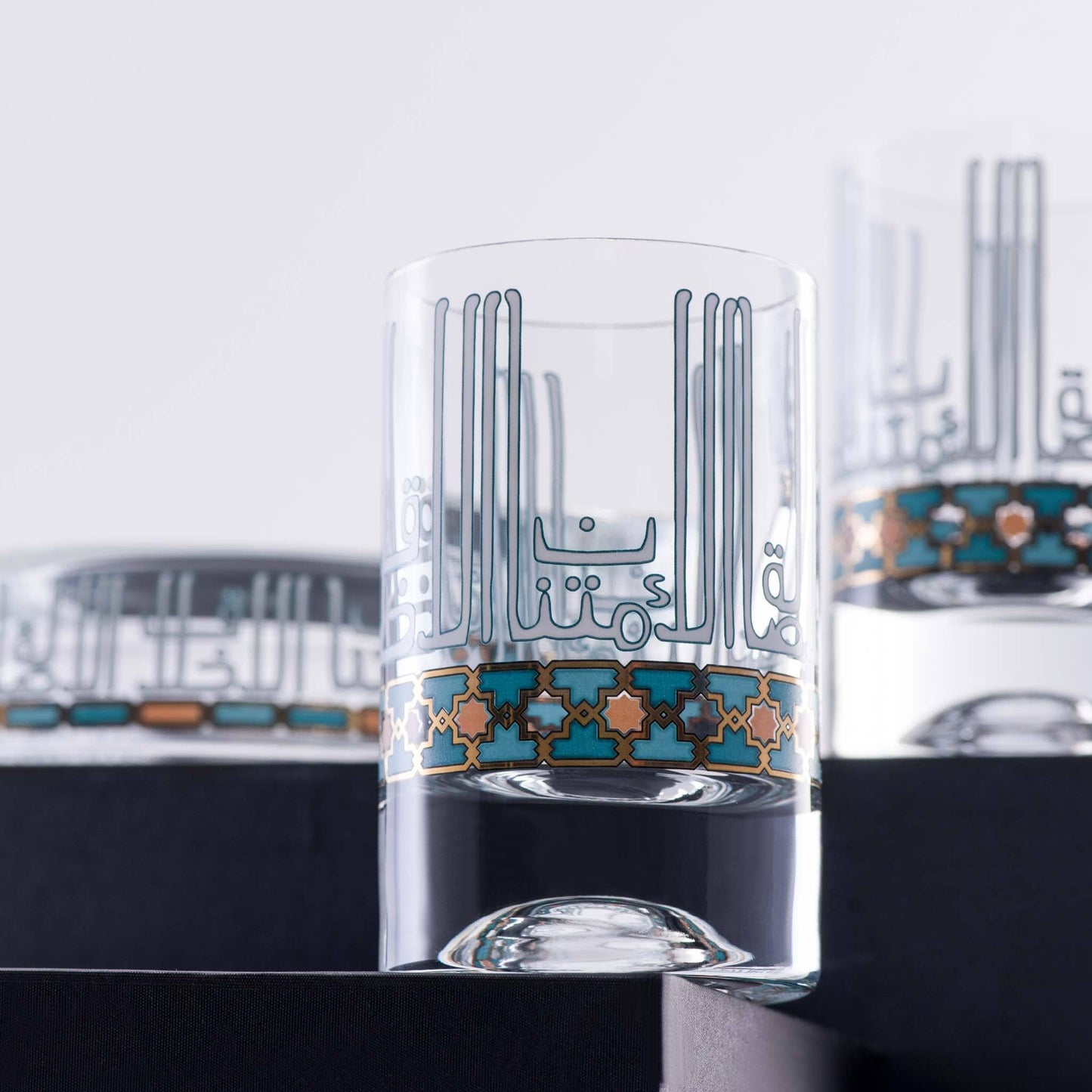 Dimlaj Asala Set of 6 Pcs Short Tumblers (Gold & Green) - Premium Short Tumblers from Asala By Dimlaj - Just $85! Shop online now at Dimlaj Jordan 