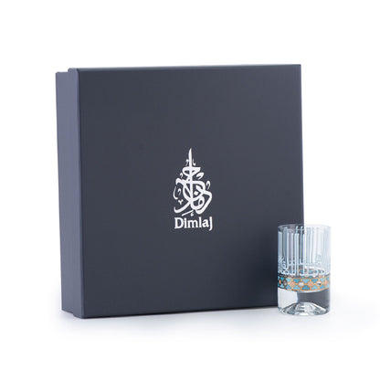 Dimlaj Asala Set of 6 Pcs Short Tumblers (Gold & Green) - Premium Short Tumblers from Asala By Dimlaj - Just $85! Shop online now at Dimlaj Jordan 
