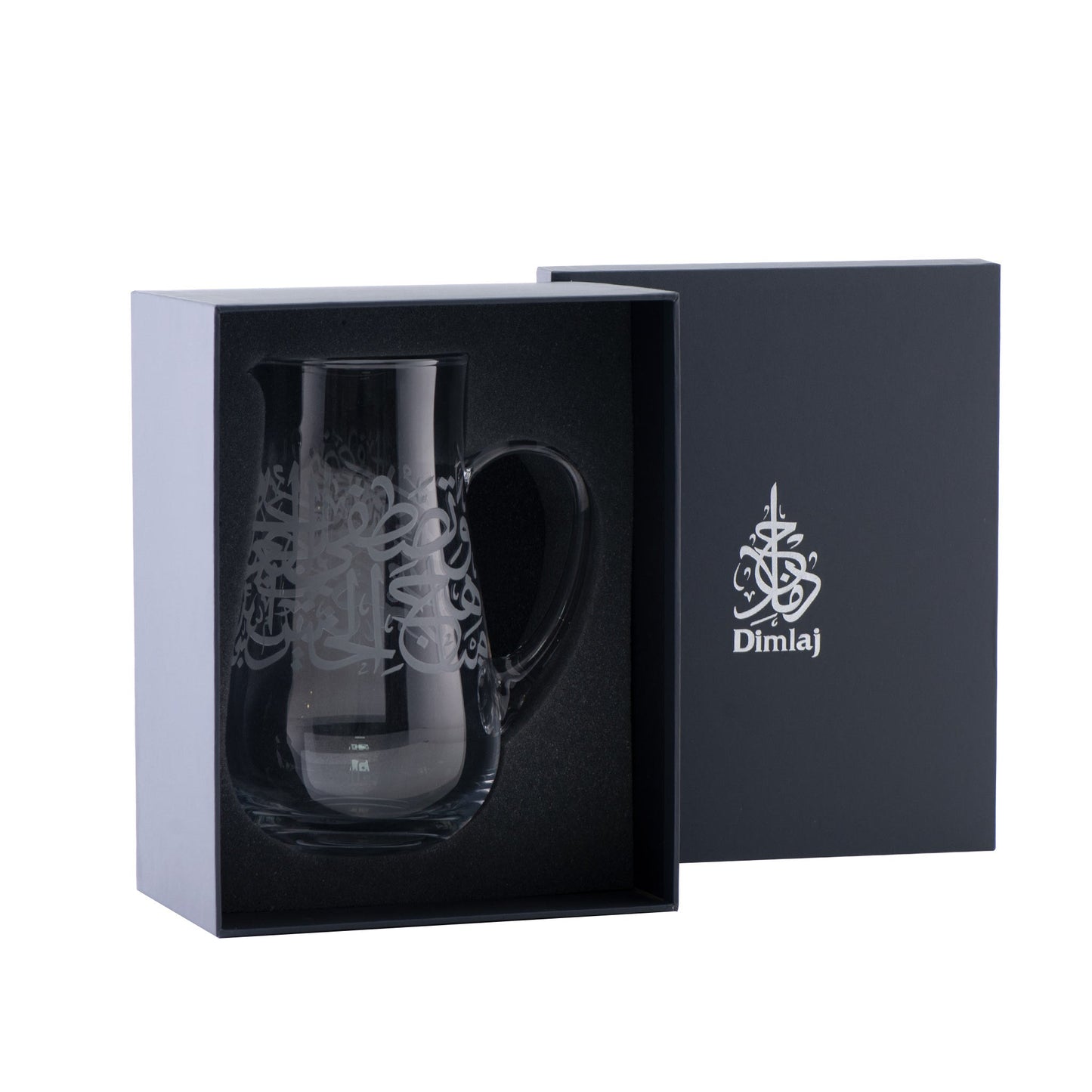Dimlaj Thuluth Jug with Handle (Engraved) - Premium Jugs from Thuluth By Dimlaj - Just $125! Shop online now at Dimlaj Jordan 