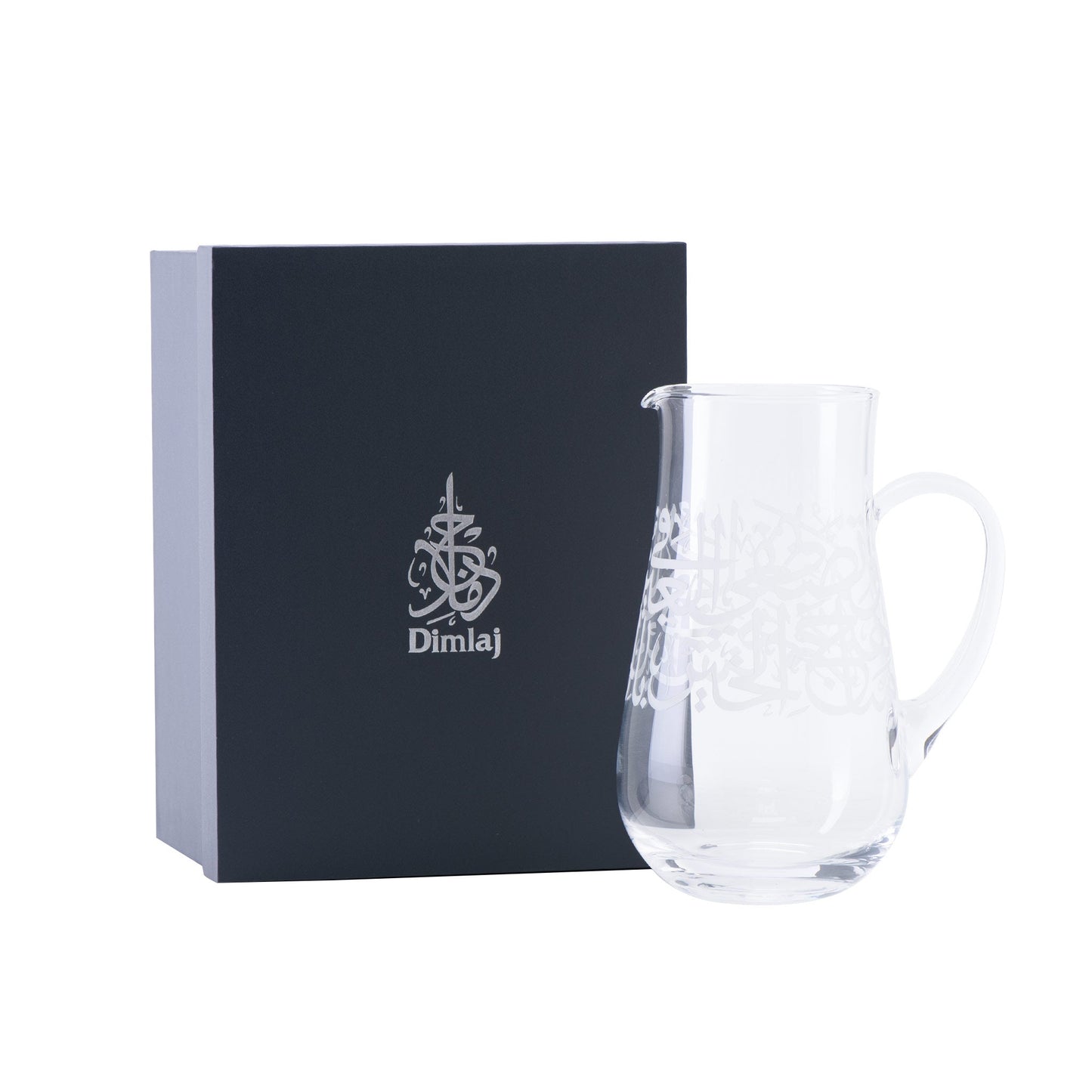 Dimlaj Thuluth Jug with Handle (Engraved) - Premium Jugs from Thuluth By Dimlaj - Just $125! Shop online now at Dimlaj Jordan 