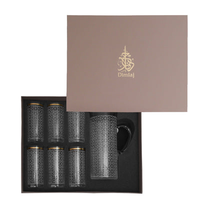 Dimlaj Ivory Set of 7 Pcs Drinkset - Premium Drinkset from Ivory By Dimlaj - Just $190! Shop online now at Dimlaj Jordan 