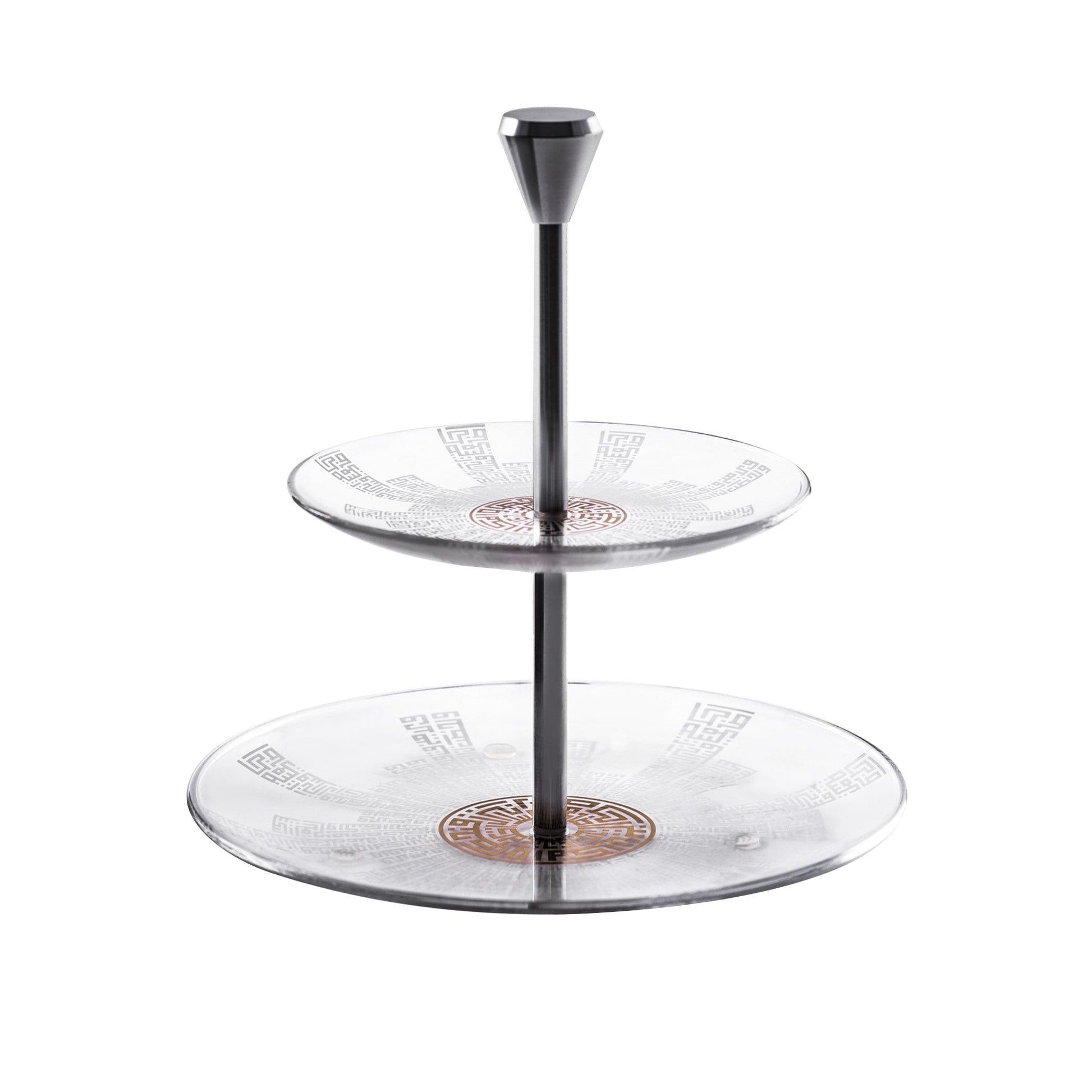 Dimlaj Abraj 2 Tiered Tray - Premium Stands from Abraj By Dimlaj - Just $65! Shop online now at Dimlaj Jordan 