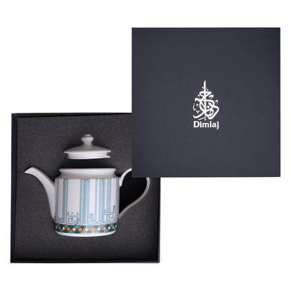 Dimlaj Asala Porcelain Tea Pot (Gold & Green) - Premium Tea Pots from Asala By Dimlaj - Just $55! Shop online now at Dimlaj Jordan 