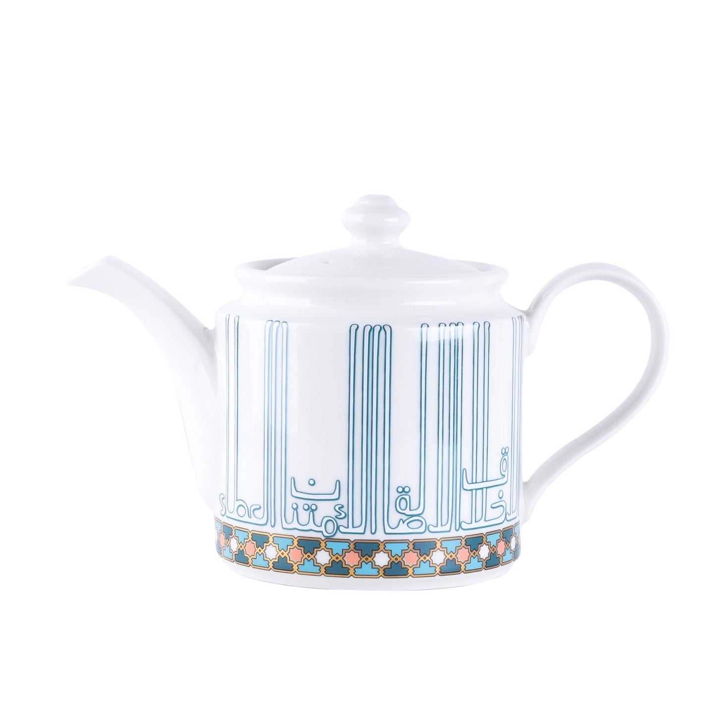 Dimlaj Asala Porcelain Tea Pot (Gold & Green) - Premium Tea Pots from Asala By Dimlaj - Just $55! Shop online now at Dimlaj Jordan 