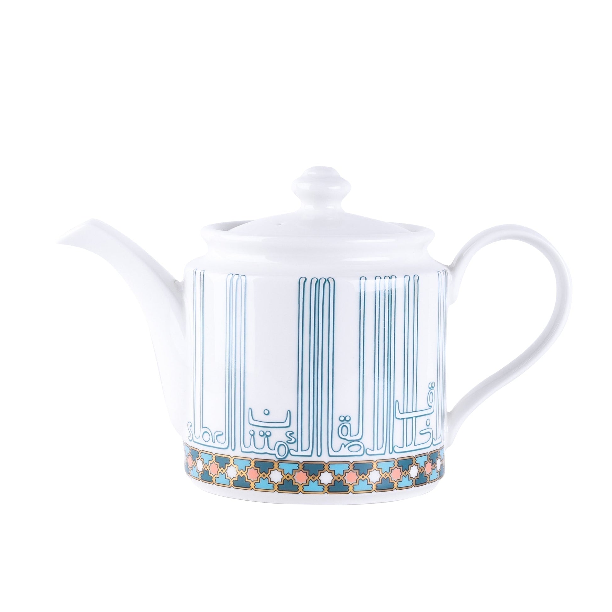 Dimlaj Asala Porcelain Tea Pot (Gold & Green) - Premium Tea Pots from Asala By Dimlaj - Just $55! Shop online now at Dimlaj Jordan 