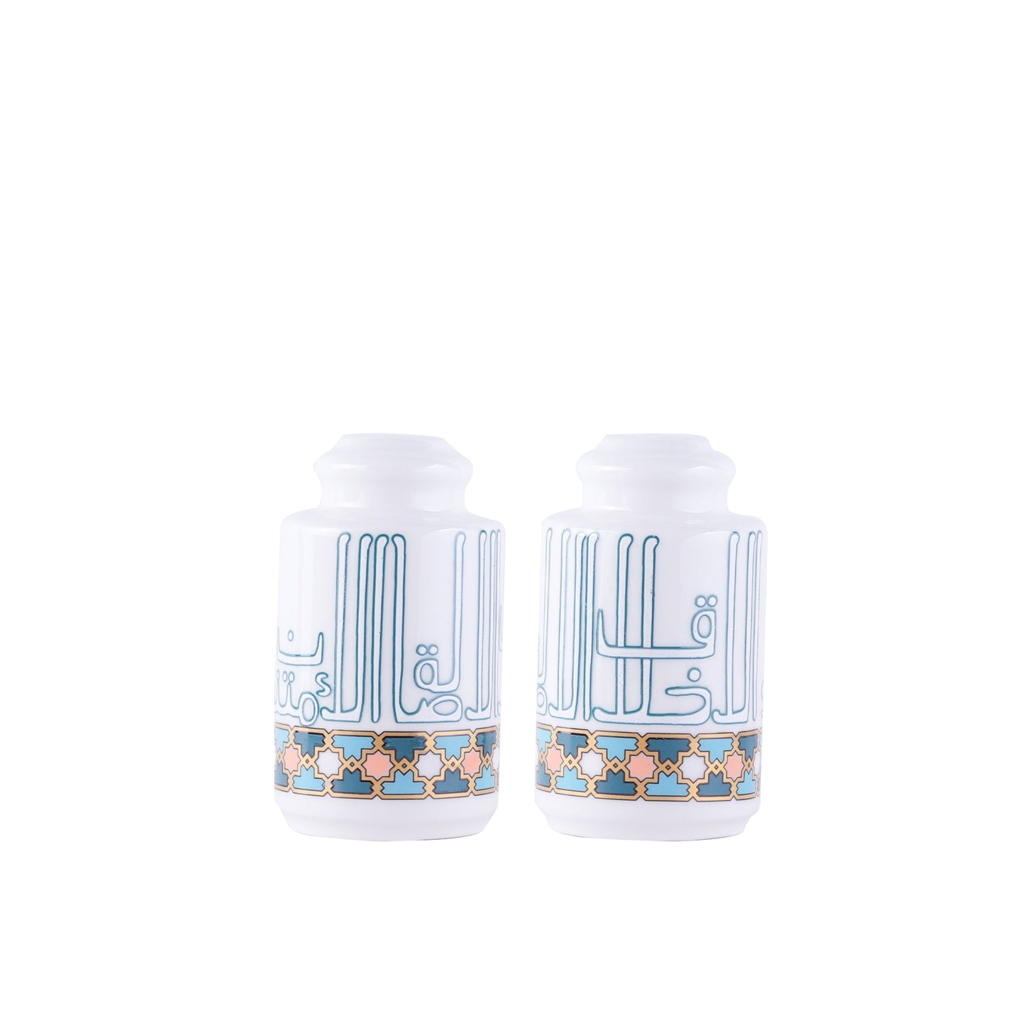 Dimlaj Asala Set of 2 Pcs Salt & Pepper Shaker (Gold & Green) - Premium Salt & Papper Shaker from Asala By Dimlaj - Just $30! Shop online now at Dimlaj Jordan 