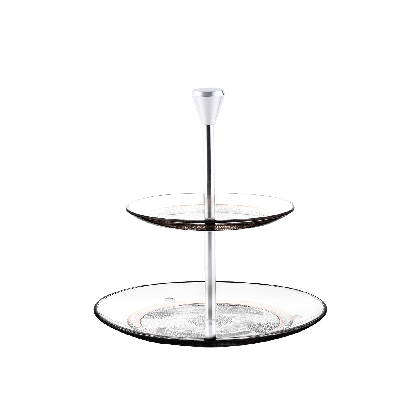Dimlaj Massar 2 Tiered Tray - Premium Stands from Massar By Dimlaj - Just $65! Shop online now at Dimlaj Jordan 