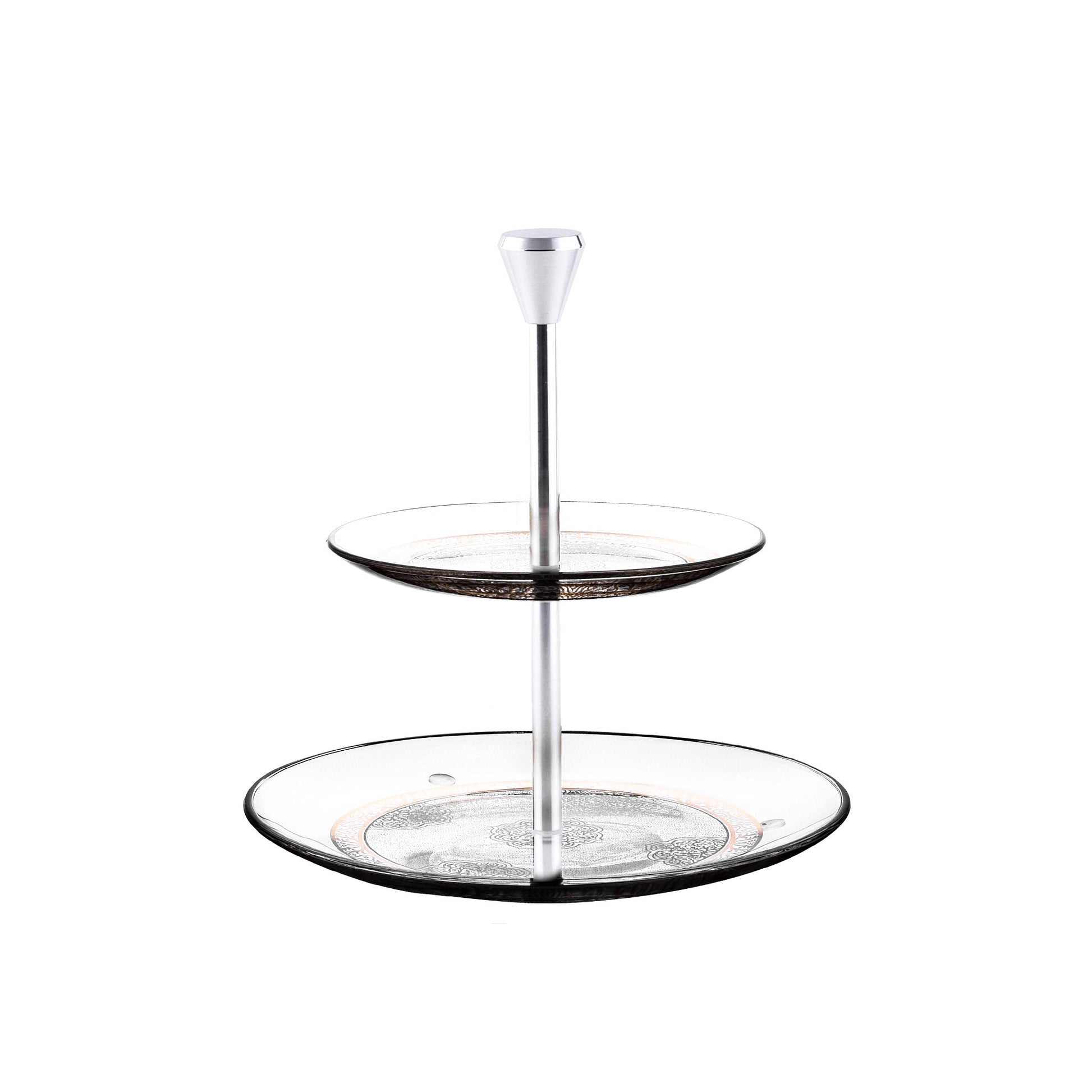 Dimlaj Massar 2 Tiered Tray - Premium Stands from Massar By Dimlaj - Just $65! Shop online now at Dimlaj Jordan 