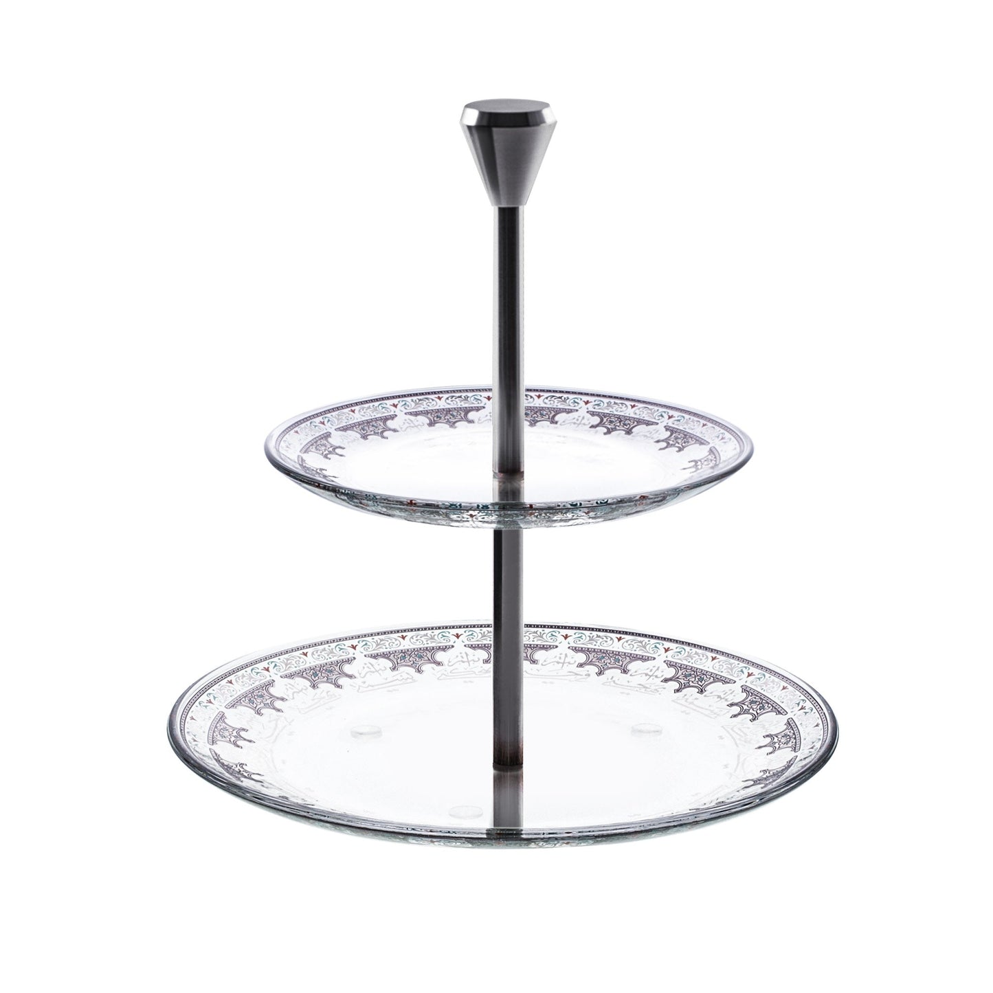 Dimlaj Suroor 2 Tiered Tray (Platinum) - Premium Stands from Suroor By Dimlaj - Just $65! Shop online now at Dimlaj Jordan 