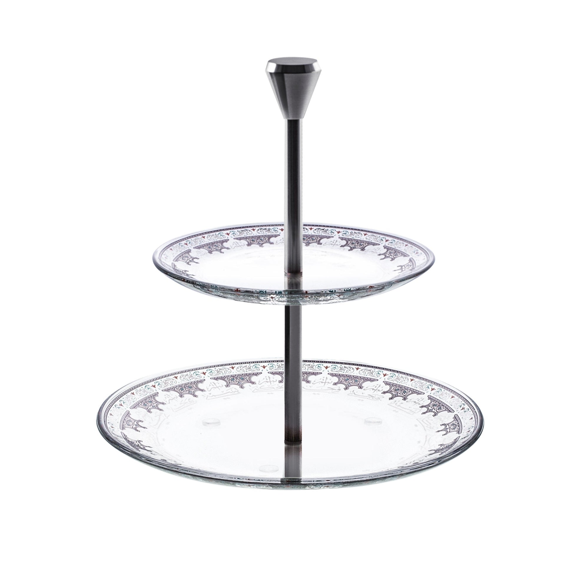 Dimlaj Suroor 2 Tiered Tray (Platinum) - Premium Stands from Suroor By Dimlaj - Just $65! Shop online now at Dimlaj Jordan 