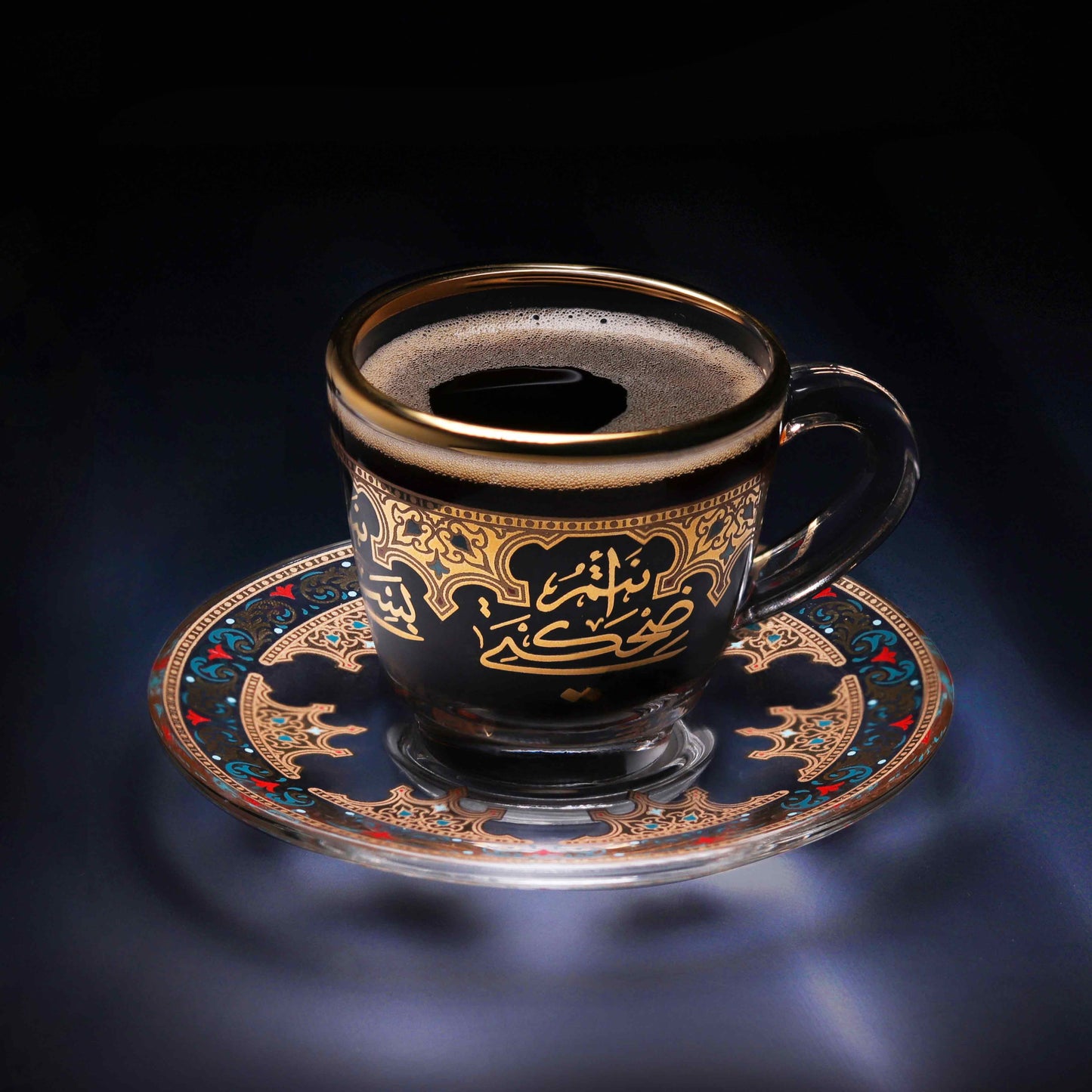 Dimlaj Suroor Set of 6 Pcs Coffee Cups and Saucers - Premium Turkish Coffee Cups from Suroor By Dimlaj - Just $100! Shop online now at Dimlaj Jordan 