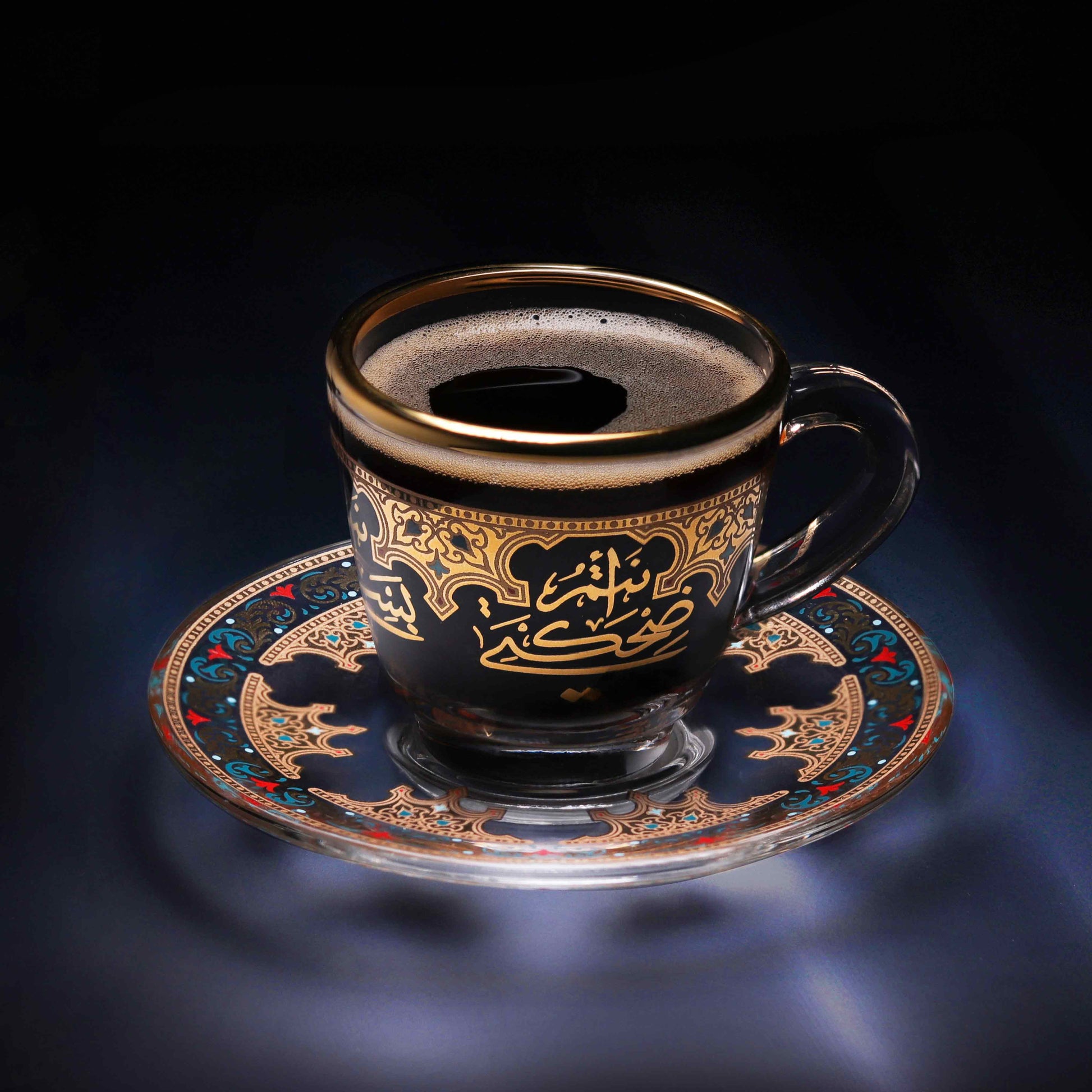 Dimlaj Suroor Set of 6 Pcs Coffee Cups and Saucers - Premium Turkish Coffee Cups from Suroor By Dimlaj - Just $100! Shop online now at Dimlaj Jordan 