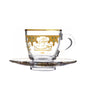 Dimlaj Suroor Set of 6 Pcs Coffee Cups and Saucers - Premium Turkish Coffee Cups from Suroor By Dimlaj - Just $100! Shop online now at Dimlaj Jordan 