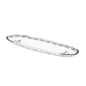 Dimlaj Suroor Medium Oval Plate (Platinum) - Premium Glass Plates from Suroor By Dimlaj - Just $45! Shop online now at Dimlaj Jordan 