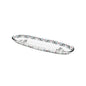 Dimlaj Suroor Small Oval Plate (Platinum) - Premium Glass Plates from Suroor By Dimlaj - Just $40! Shop online now at Dimlaj Jordan 
