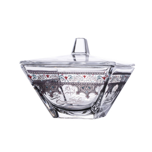 Dimlaj Suroor Sugar Bowl and Lid (Platinum) - Premium Sugar Bowls from Suroor By Dimlaj - Just $40! Shop online now at Dimlaj Jordan 