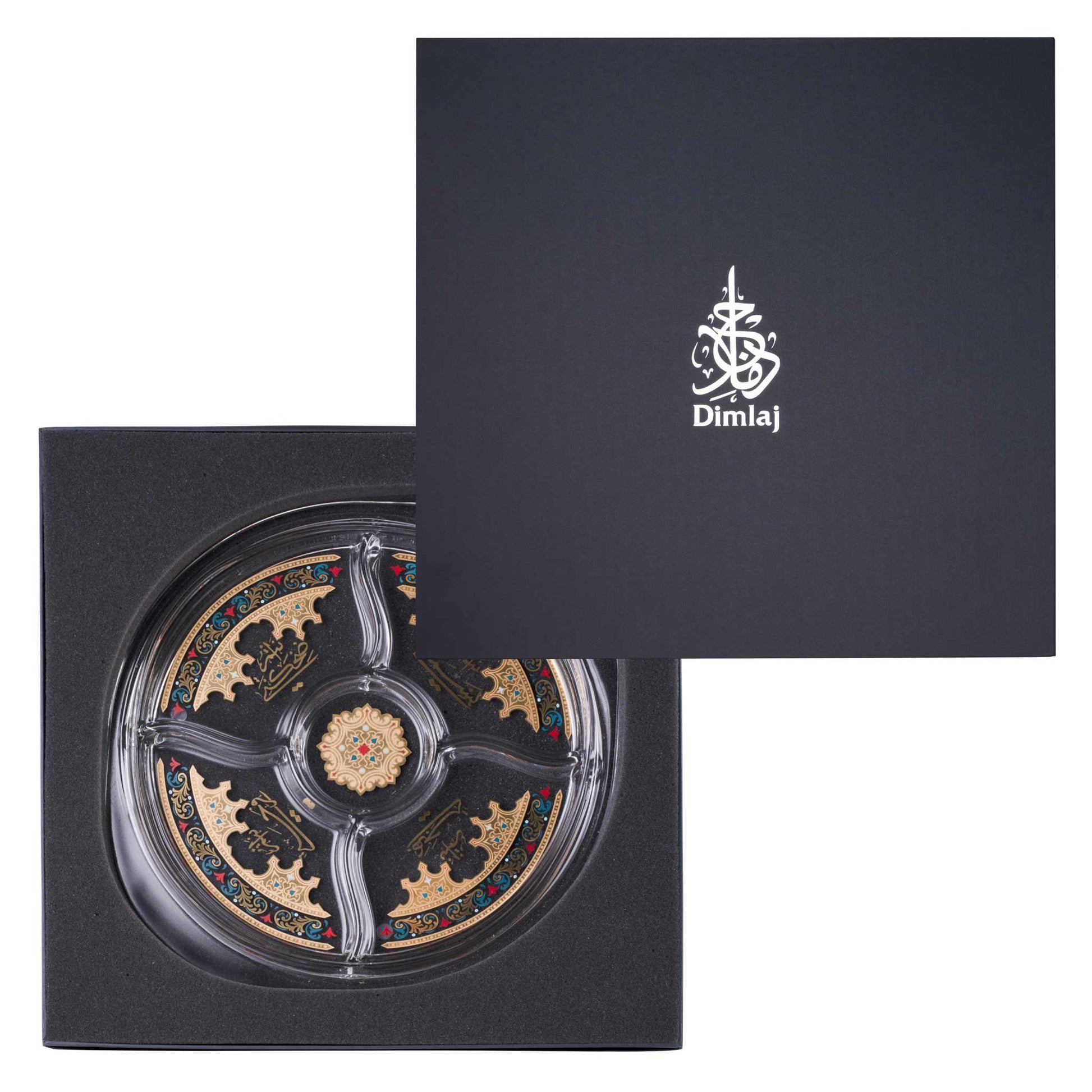 Dimlaj Suroor Divider Plate - Premium Glass Plates from Suroor By Dimlaj - Just $90! Shop online now at Dimlaj Jordan 