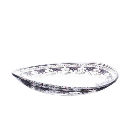 Dimlaj Suroor Set of 6 Pcs Plates (Platinum) - Premium Glass Plates from Suroor By Dimlaj - Just $110! Shop online now at Dimlaj Jordan 