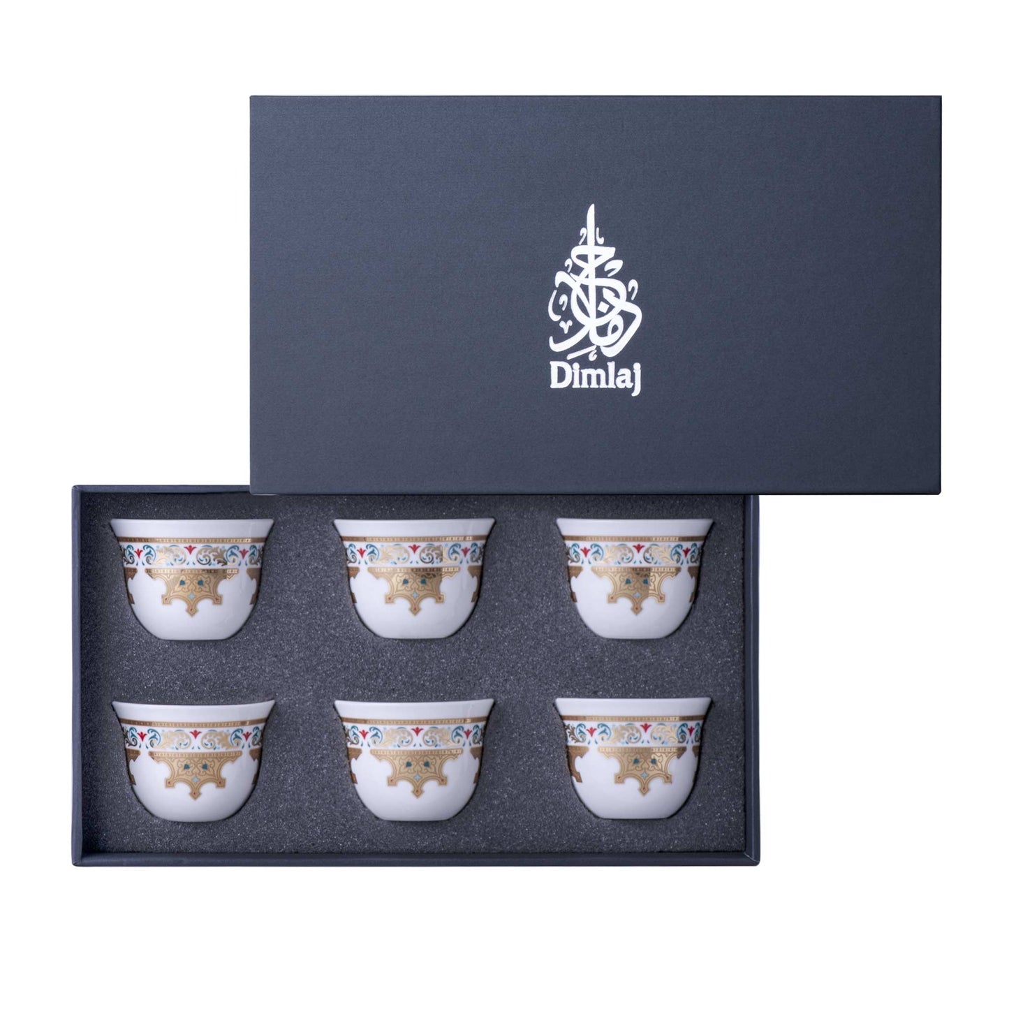 Dimlaj Suroor Set of 6 Pcs Cawa Cups - Premium Arabic Coffee Cups from Suroor By Dimlaj - Just $50! Shop online now at Dimlaj Jordan 