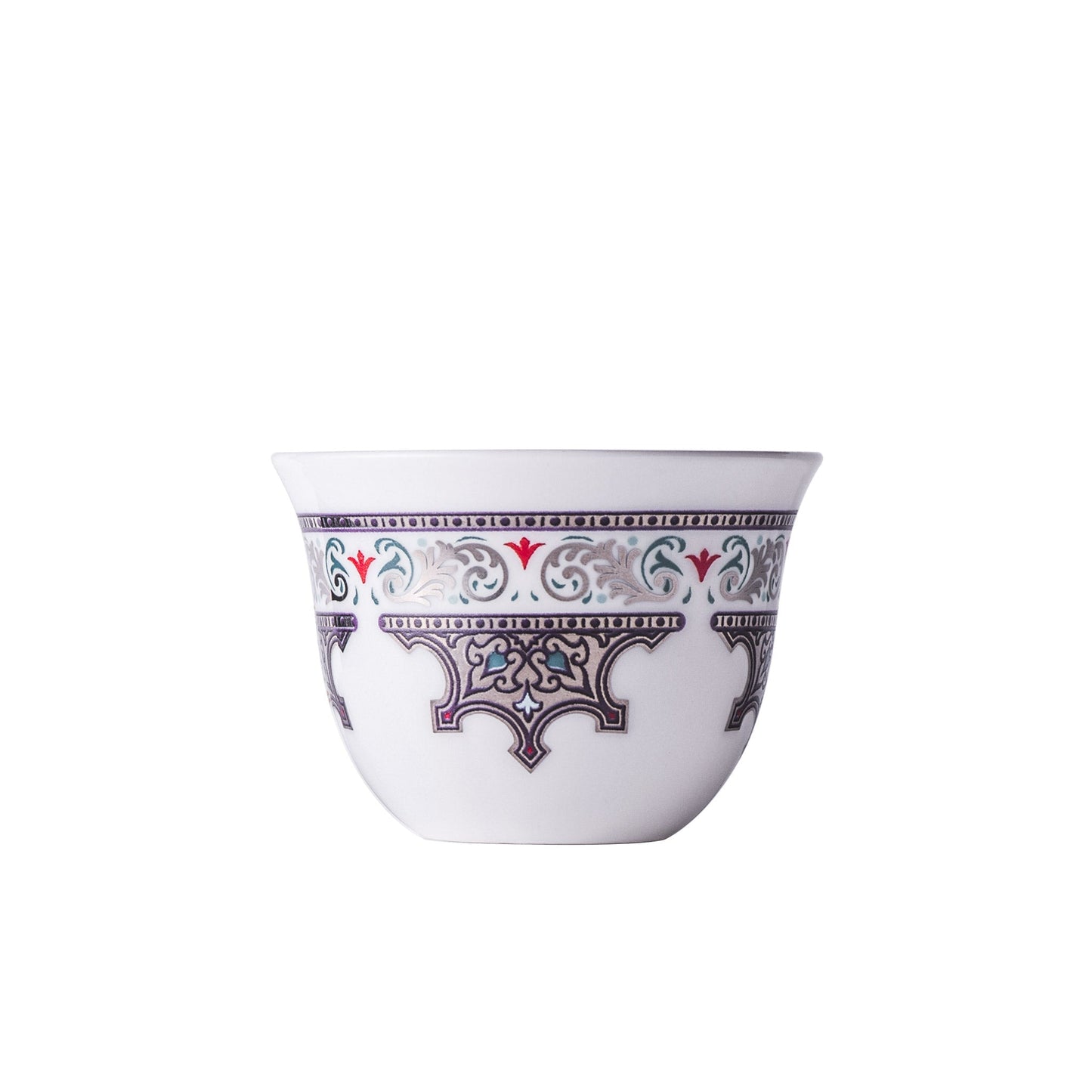 Dimlaj Suroor Set of 6 Pcs Cawa Cups (Platinum) - Premium Arabic Coffee Cups from Suroor By Dimlaj - Just $50! Shop online now at Dimlaj Jordan 