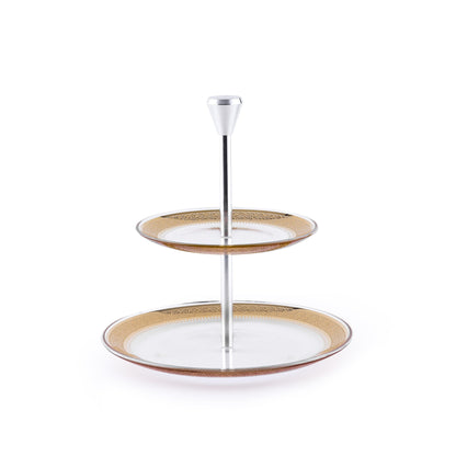 Dimlaj Cordoba 2 Tiered Tray - Premium Stands from Cordoba By Dimlaj - Just $70! Shop online now at Dimlaj Jordan 