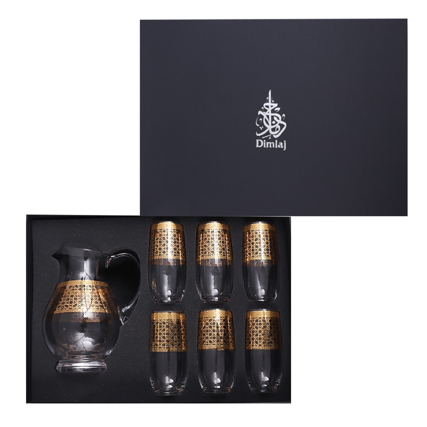 Dimlaj Cordoba Set of 7 Pcs Jug and Tumblers - Premium Tumblers from Cordoba By Dimlaj - Just $160! Shop online now at Dimlaj Jordan 