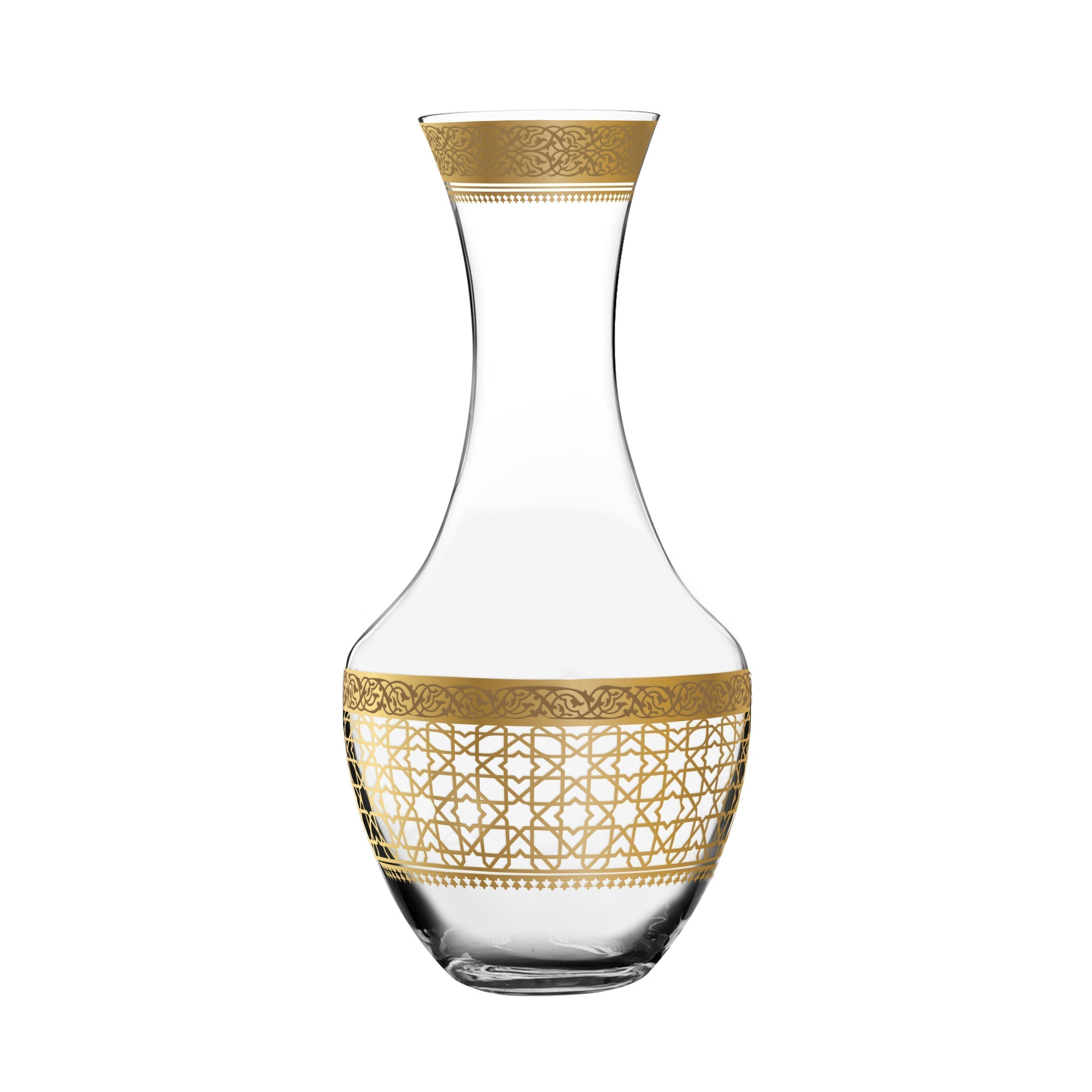 Dimlaj Cordoba Crystal Decanter (Gold) | Home