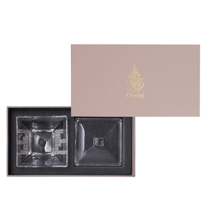 Dimlaj Abraj Serving Bowl with Lid - Premium Sugar Bowls from Abraj By Dimlaj - Just $40! Shop online now at Dimlaj Jordan 