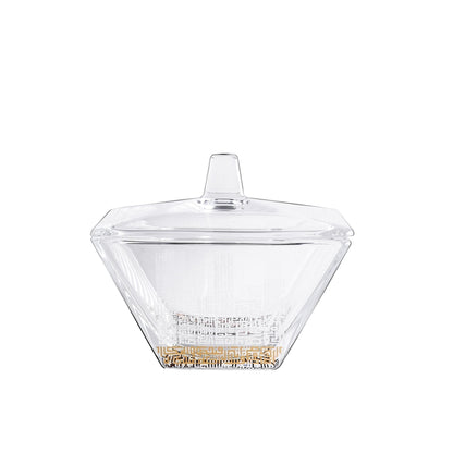 Dimlaj Abraj Serving Bowl with Lid - Premium Sugar Bowls from Abraj By Dimlaj - Just $40! Shop online now at Dimlaj Jordan 