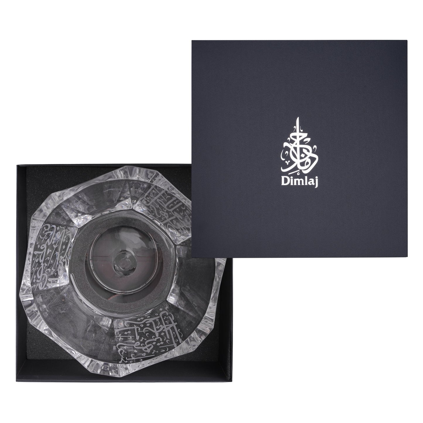 Dimlaj Thuluth Footed Serving Bowl (Engraved) - Premium Serving Bowls from Thuluth By Dimlaj - Just $180! Shop online now at Dimlaj Jordan 