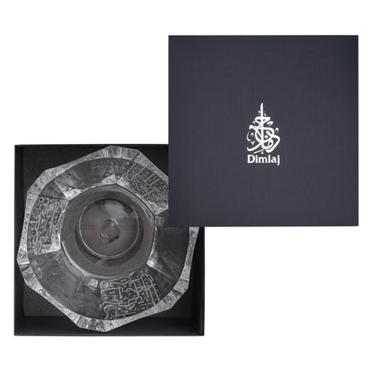Dimlaj Thuluth Footed Serving Bowl (Engraved) - Premium Serving Bowls from Thuluth By Dimlaj - Just $180! Shop online now at Dimlaj Jordan 