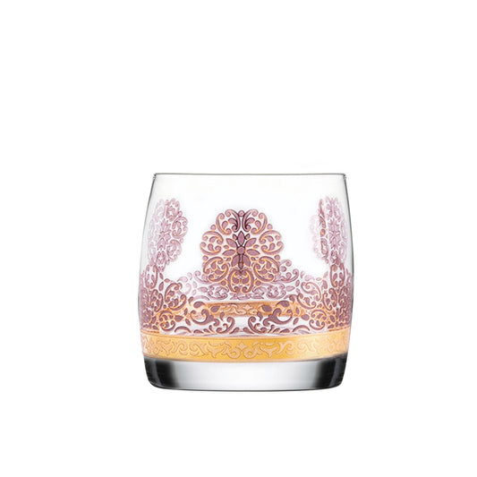 Dimlaj Selena Set of 6 Pcs Short Tumblers (Gold & Pink) - Premium Short Tumblers from Selena By Dimlaj - Just $32! Shop online now at Dimlaj Jordan 